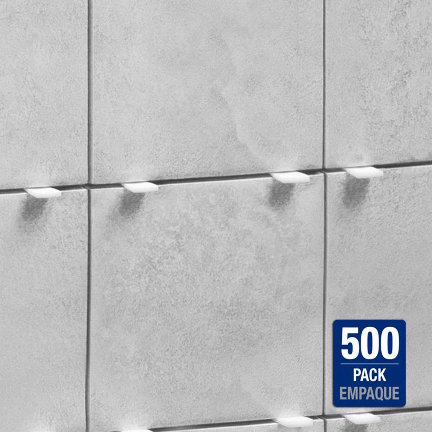 QEP 0.6 in. H X 0.5 in. W X 0.1 in. L Plastic Tile Spacer 500 pk