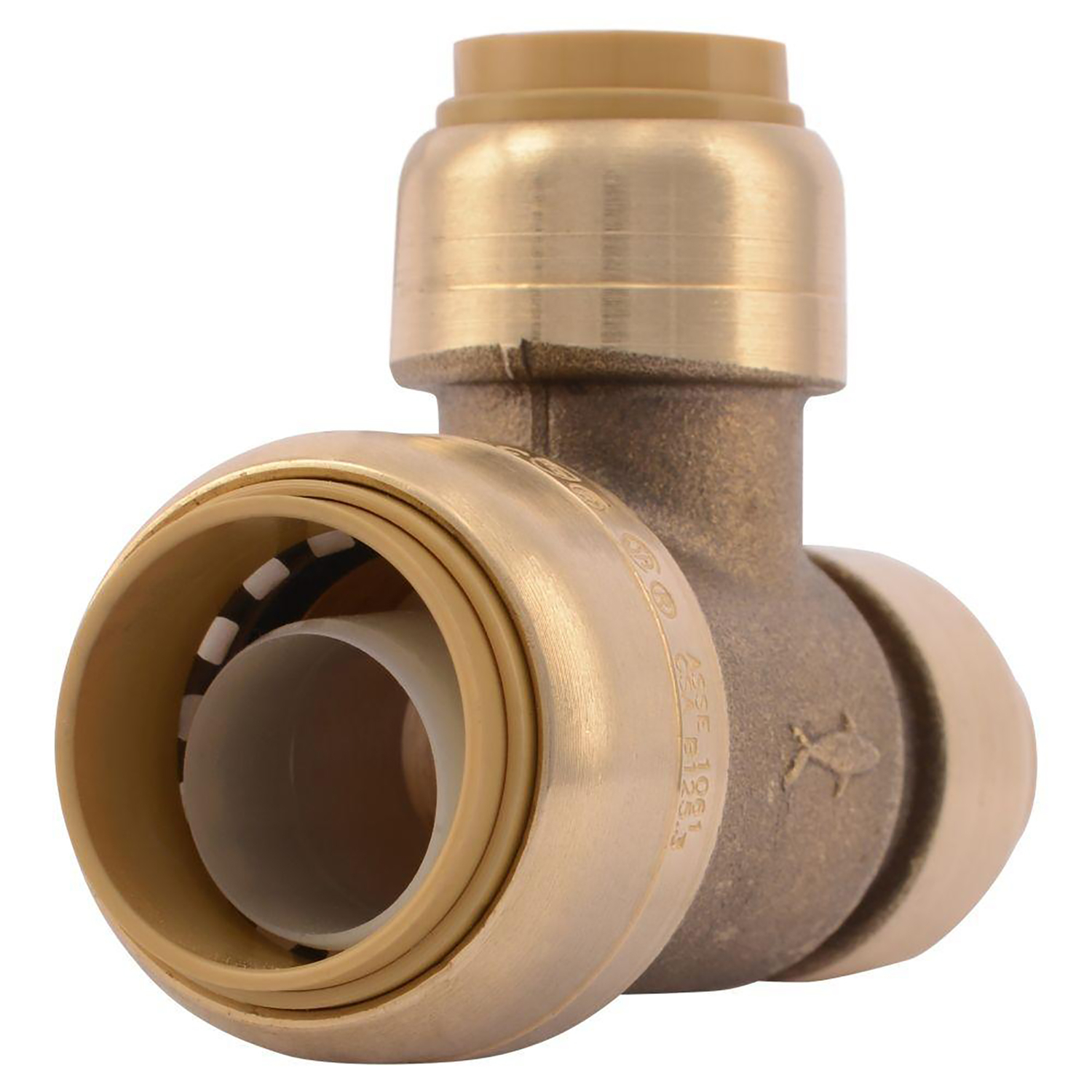 SharkBite Push to Connect 3/4 in. Push X 1/2 in. D Push Brass Reducing Tee