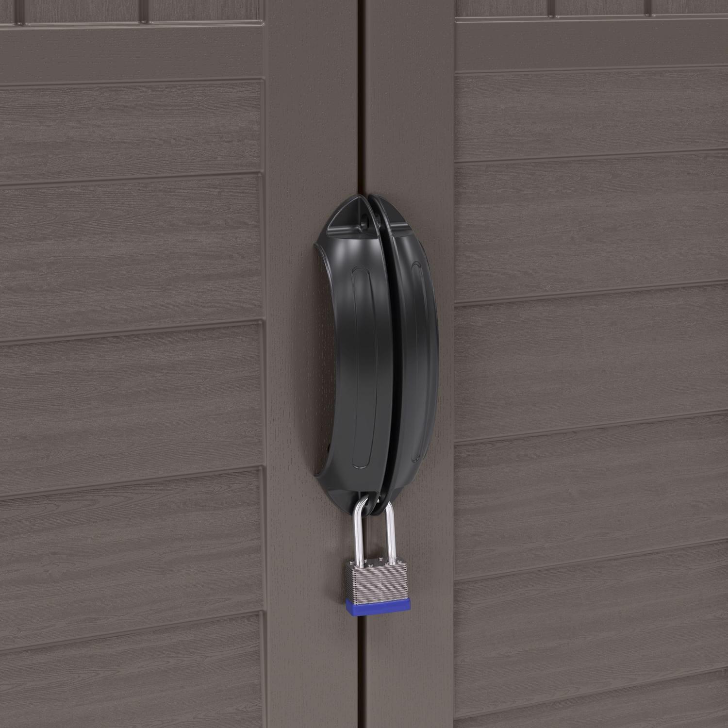 Suncast 2 ft. x 2 ft. Resin Vertical Pent Storage Shed with Floor Kit