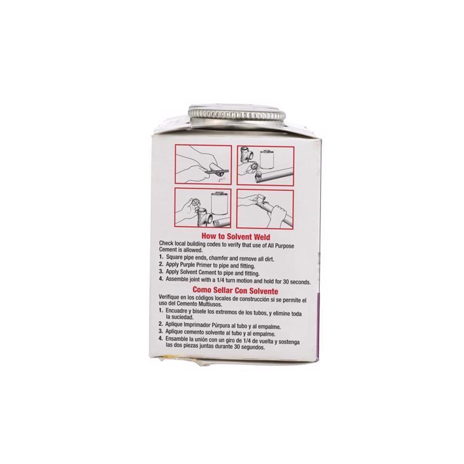 Oatey Handy Pack Clear Primer and Cement For PVC 2 pk