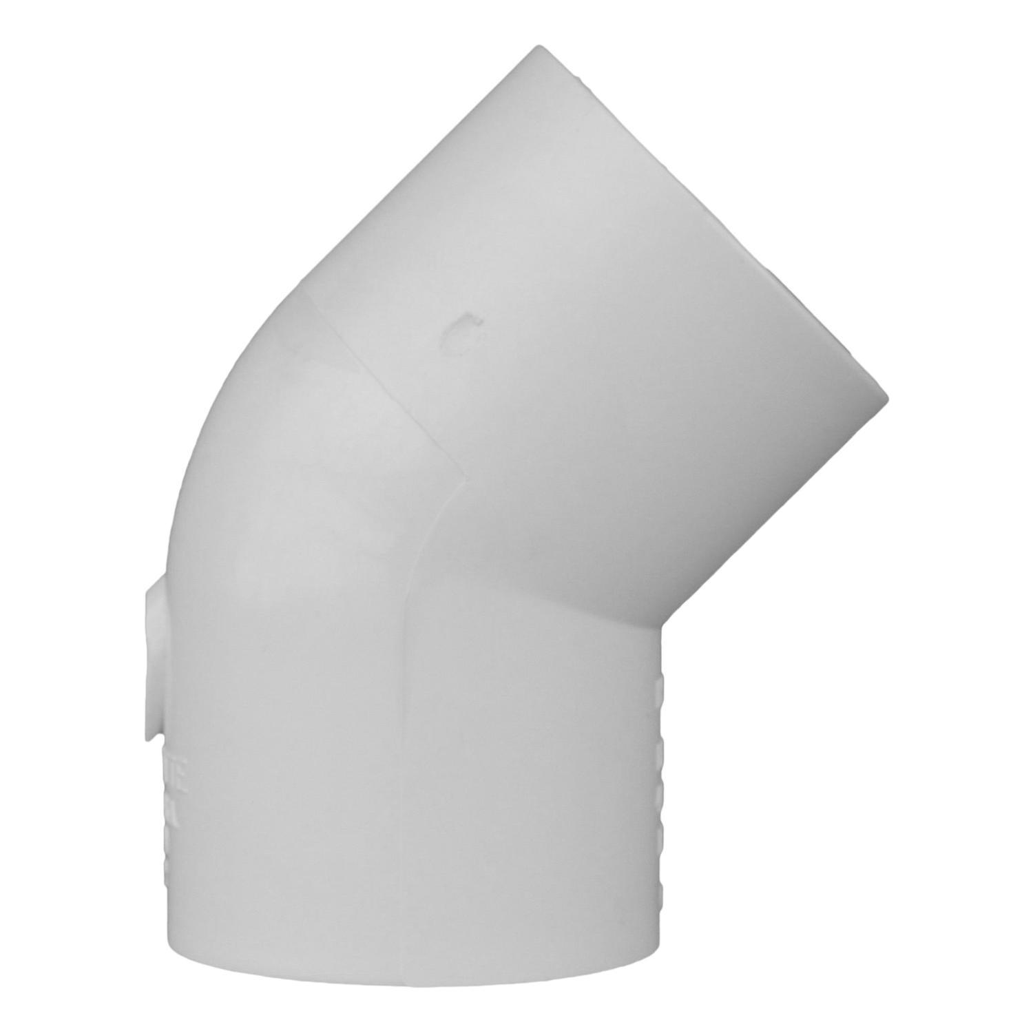 Charlotte Pipe Schedule 40 1-1/2 in. Slip X 1-1/2 in. D Slip PVC Elbow 1 pk