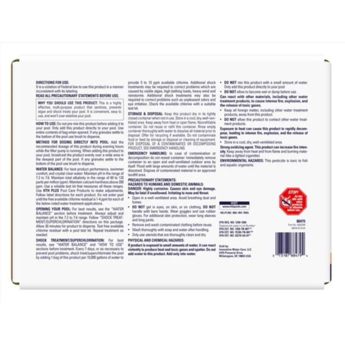 HTH Plus Granule Cal-Shock 1 lb.
