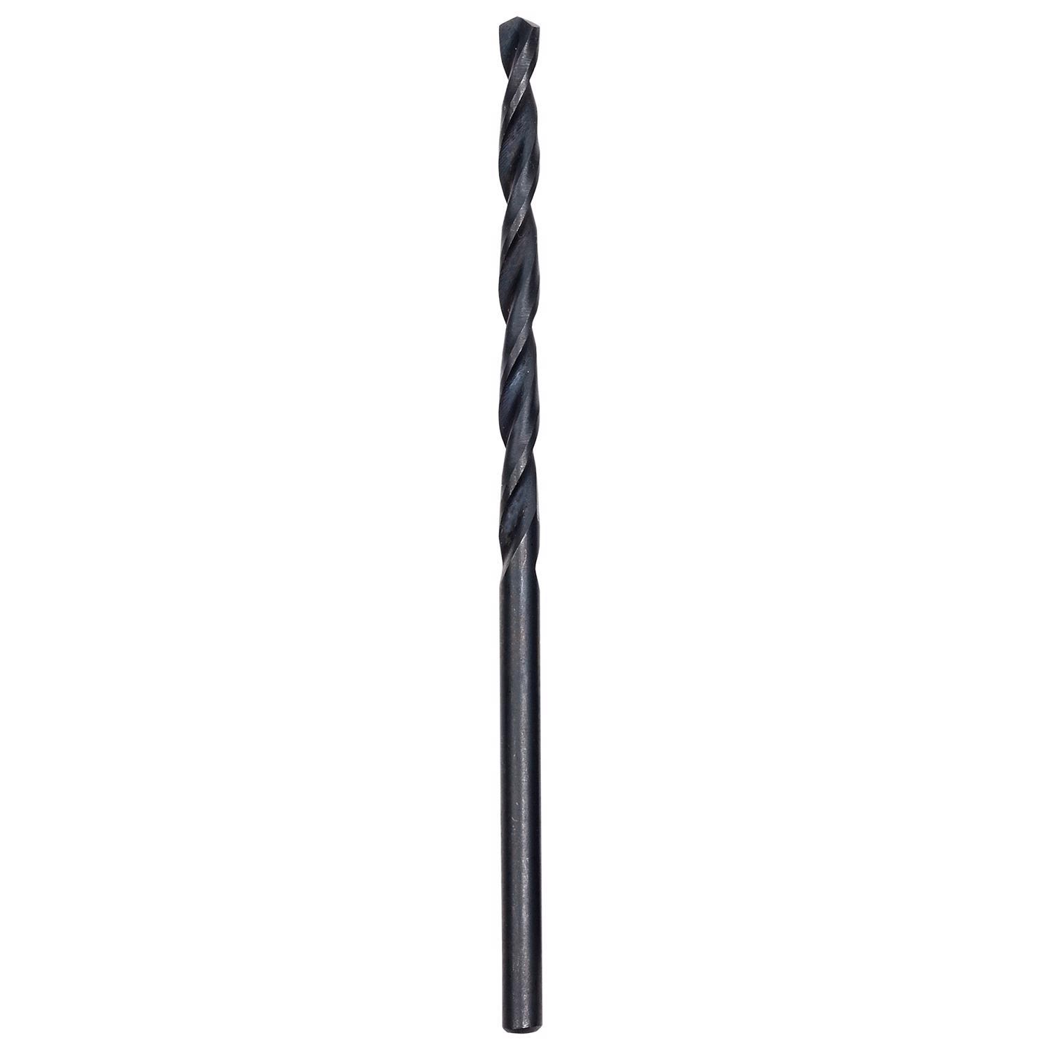Milwaukee Thunderbolt 3/32 in. X 2-1/4 in. L Black Oxide Drill Bit Round Shank 2 pk