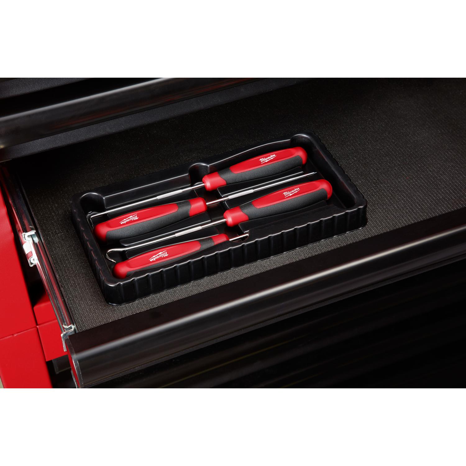 Milwaukee 4 in. Chrome Plated Steel Hook and Pick Set 4 pc