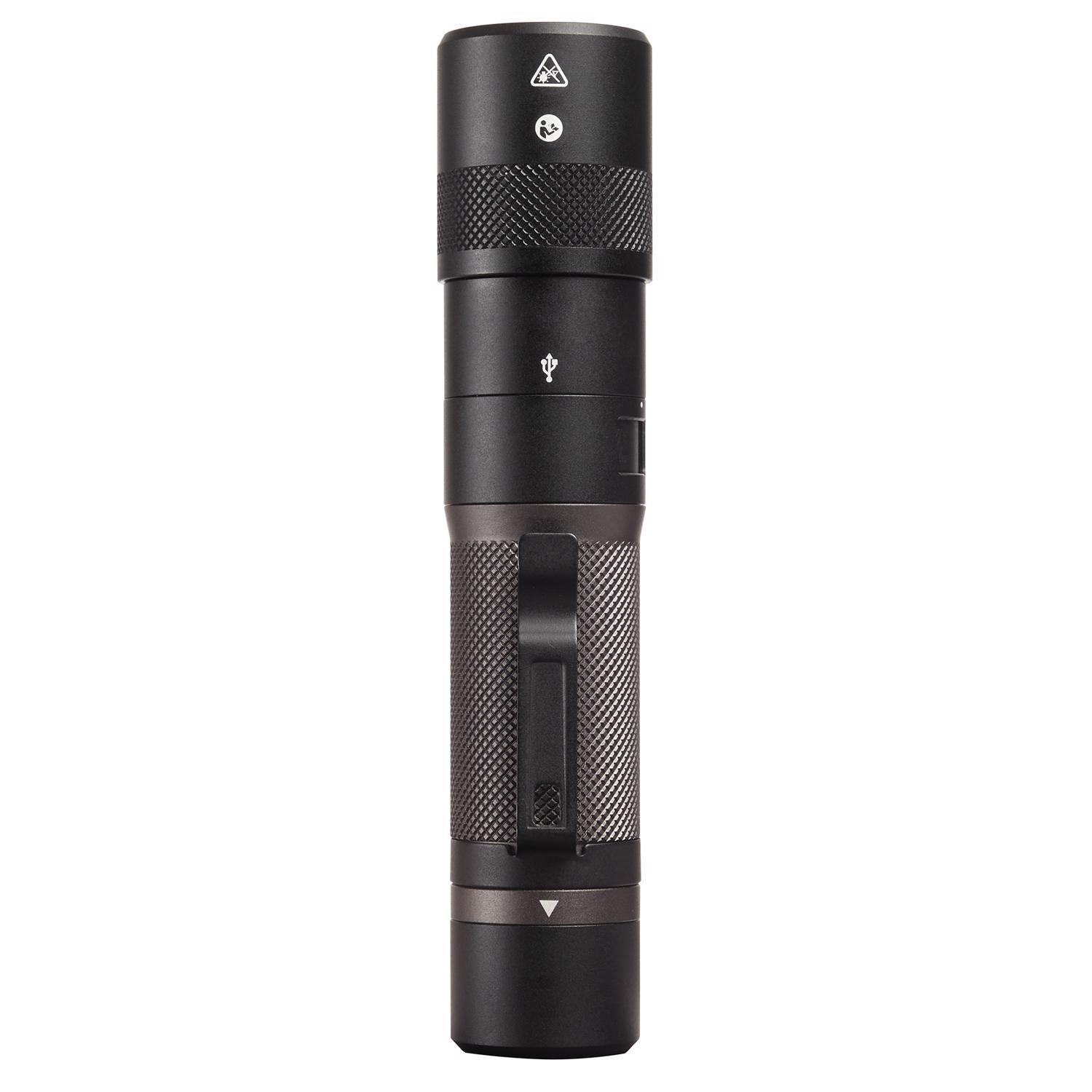 Milwaukee Redlithium 1100 lm Black LED Rechargeable Twist Flashlight