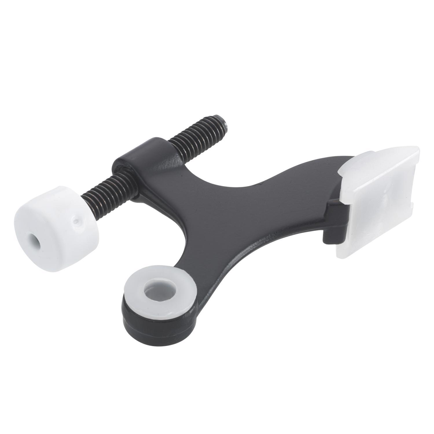 Ace Metal Oil Rubbed Bronze Bronze Hinge Pin Door Stop Mounts to door and wall 0 in.