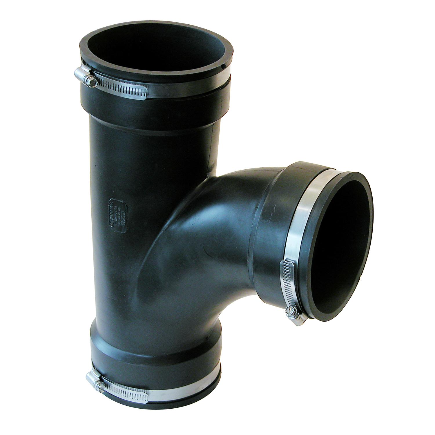 Fernco Schedule 40 4 in. Hub X 4 in. D Hub PVC Tee 1 pk