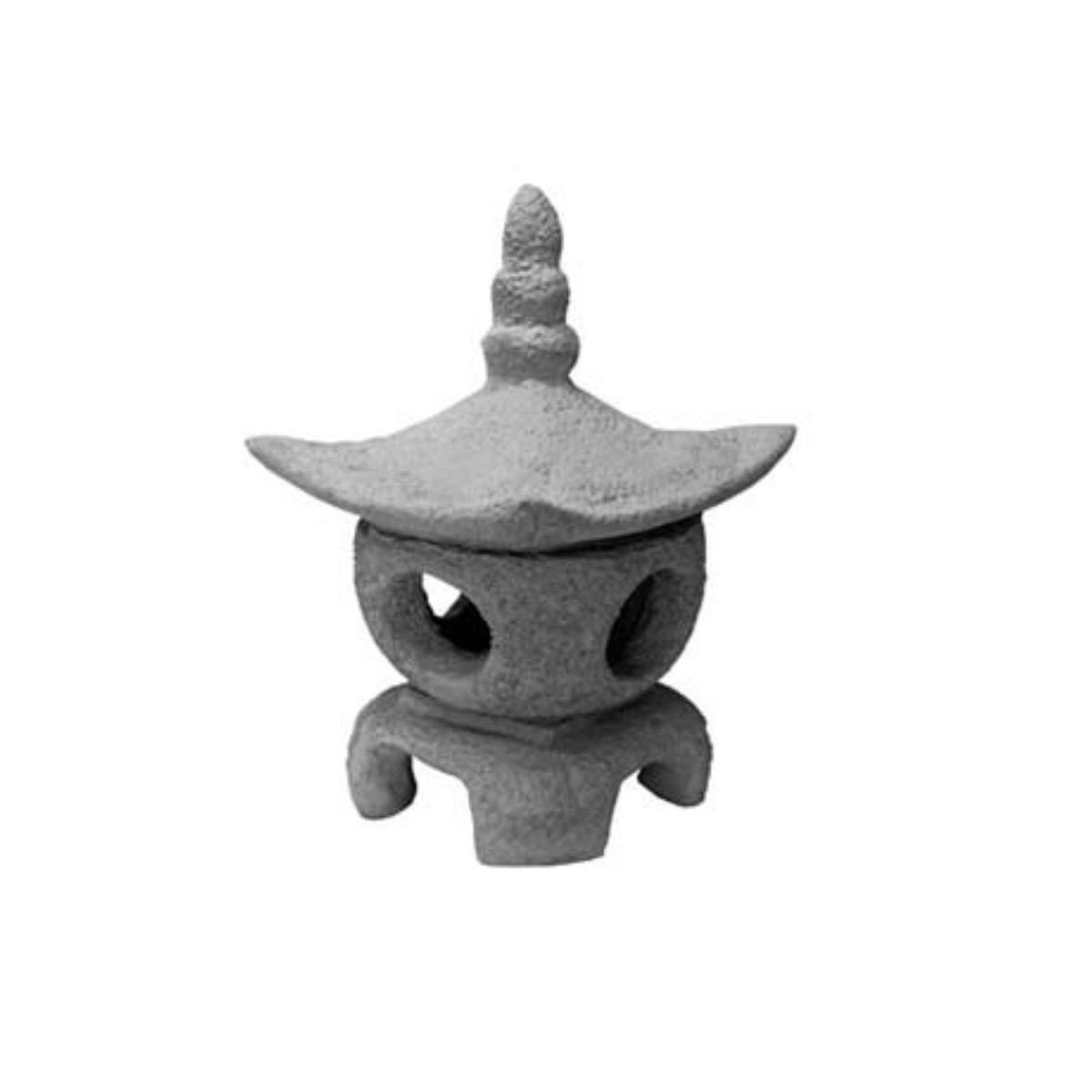 Athens Stonecasting Statue Rustic Lantern - Indigo