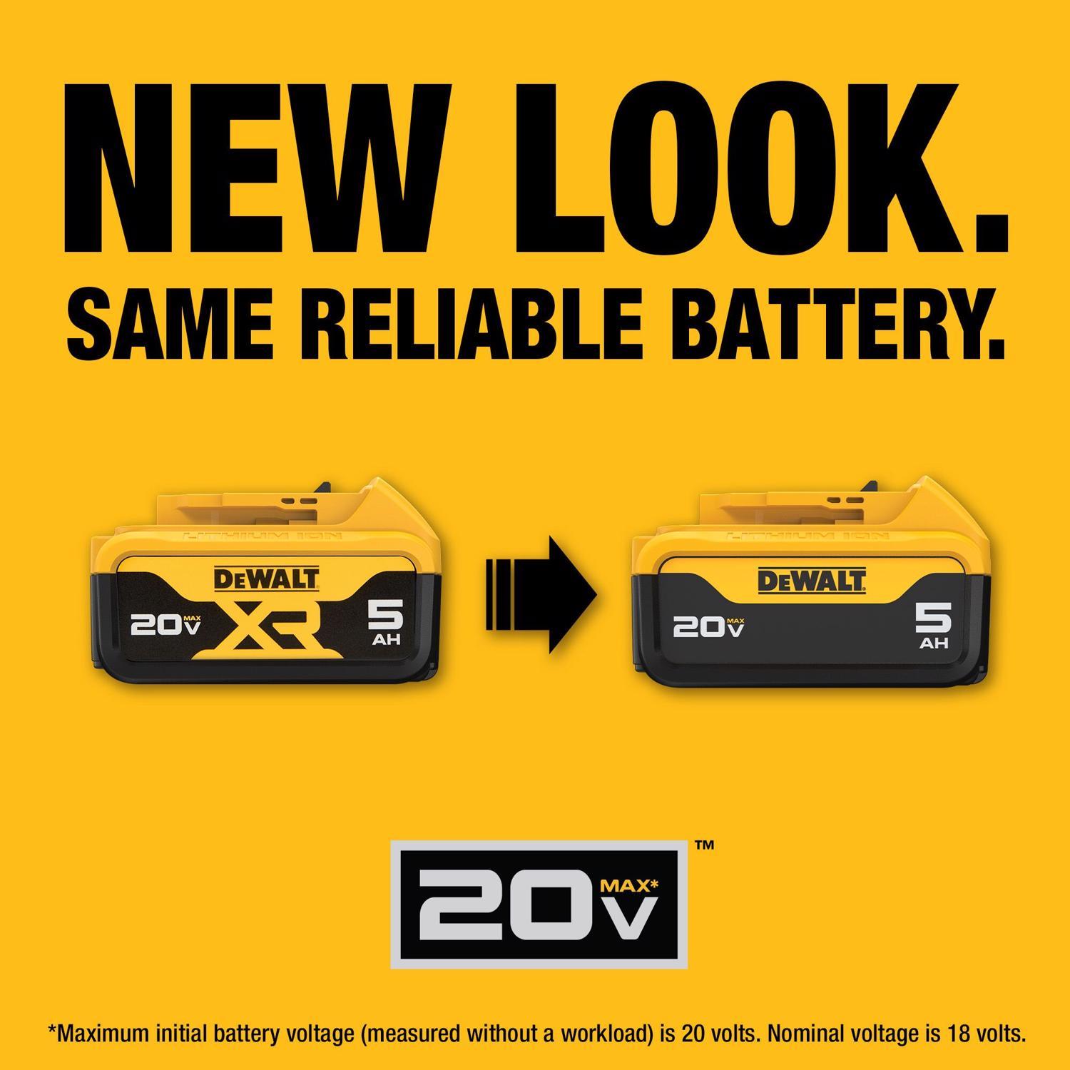 DeWalt 20V MAX DCB205-2 5 Ah Lithium-Ion Battery 2 pc