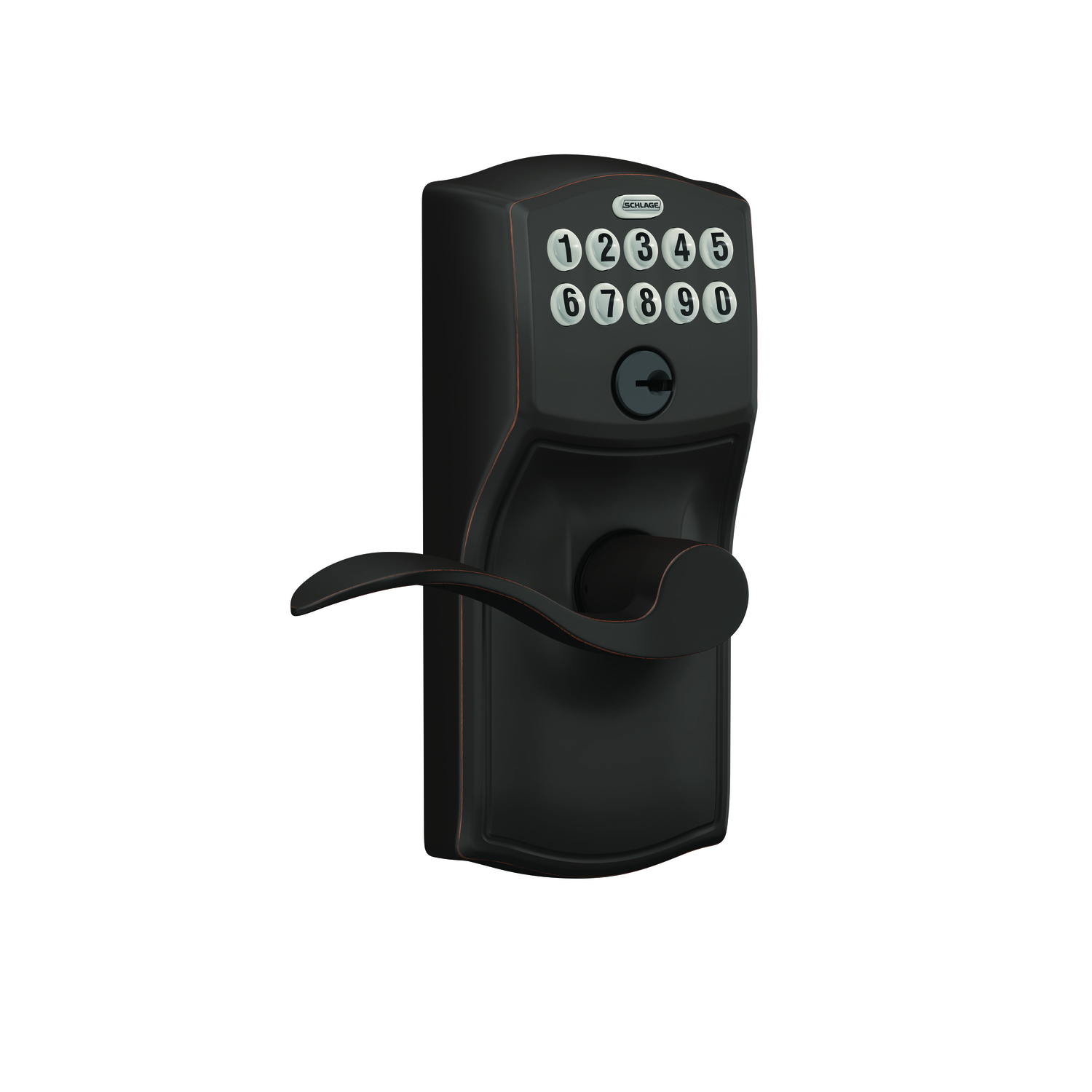 Schlage Aged Bronze Steel Electronic Keypad Entry Lock