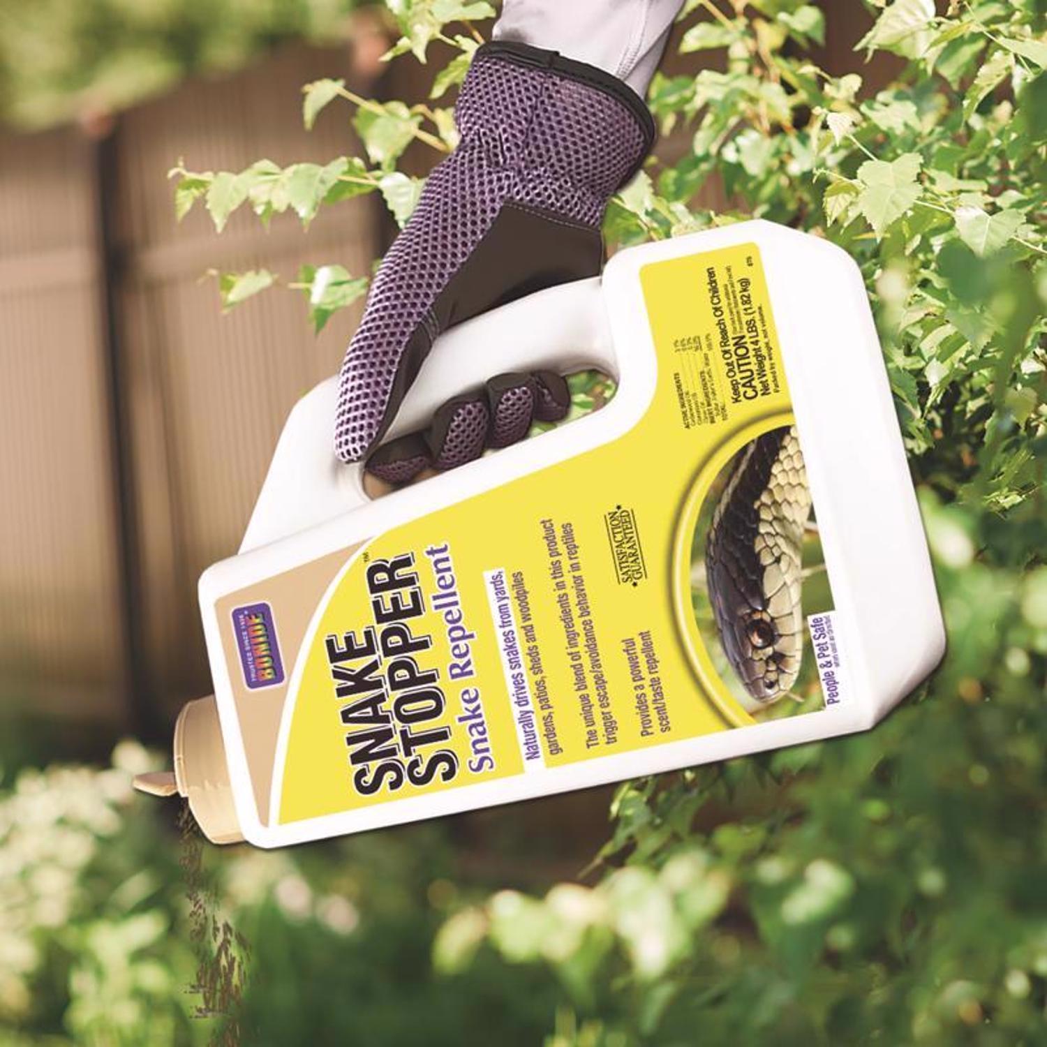 Bonide Snake Stopper Animal Repellent Granules For Snakes 4 lb