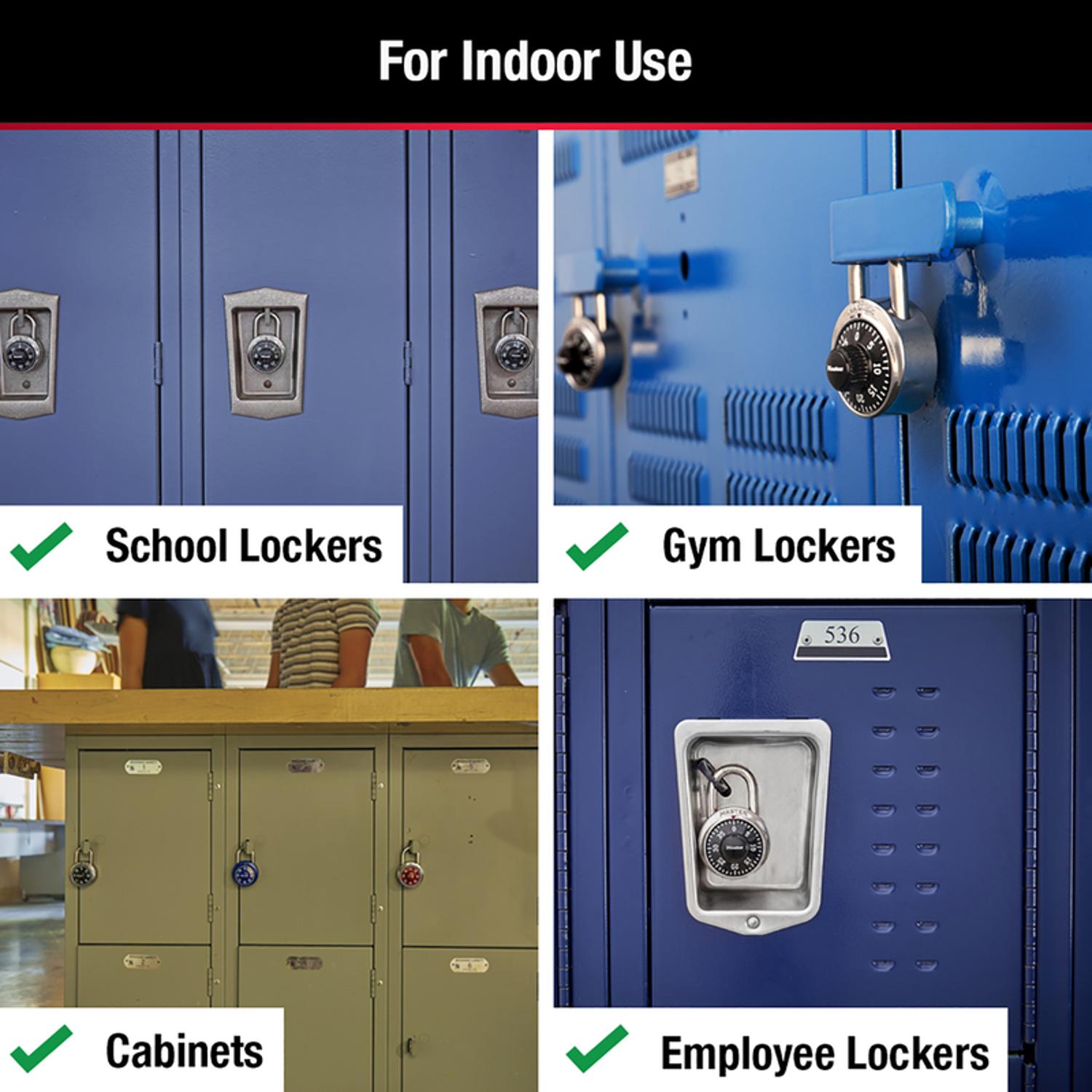 Master Lock 2-9/10 in. H X 1-7/8 in. W Steel Combination Dial Combination Padlock