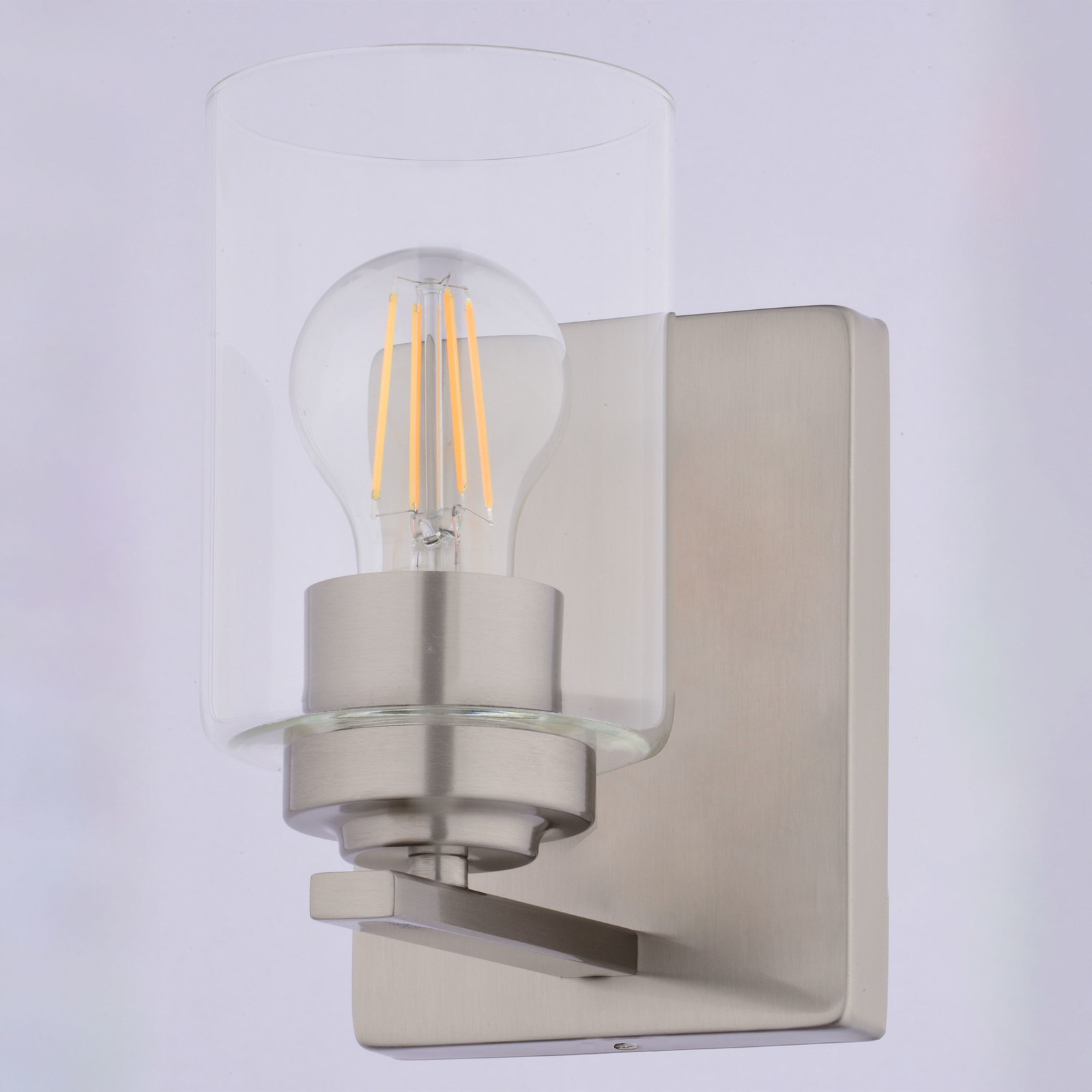 Vaxcel Lighting W0524 Park Ridge 8 in. Tall Bathroom Sconce - Nickel