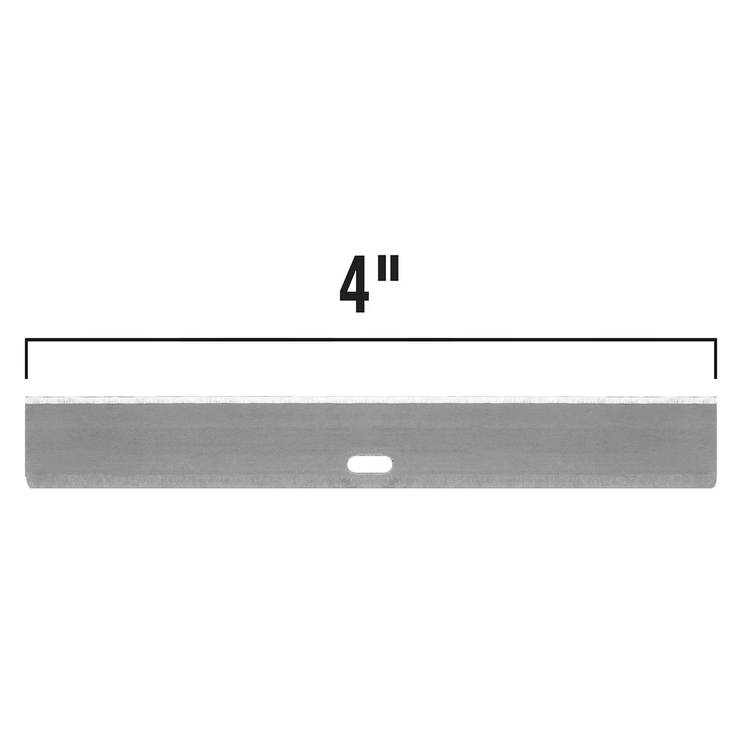 QEP 4 in. H Steel Floor Scraper Blade 5 pk