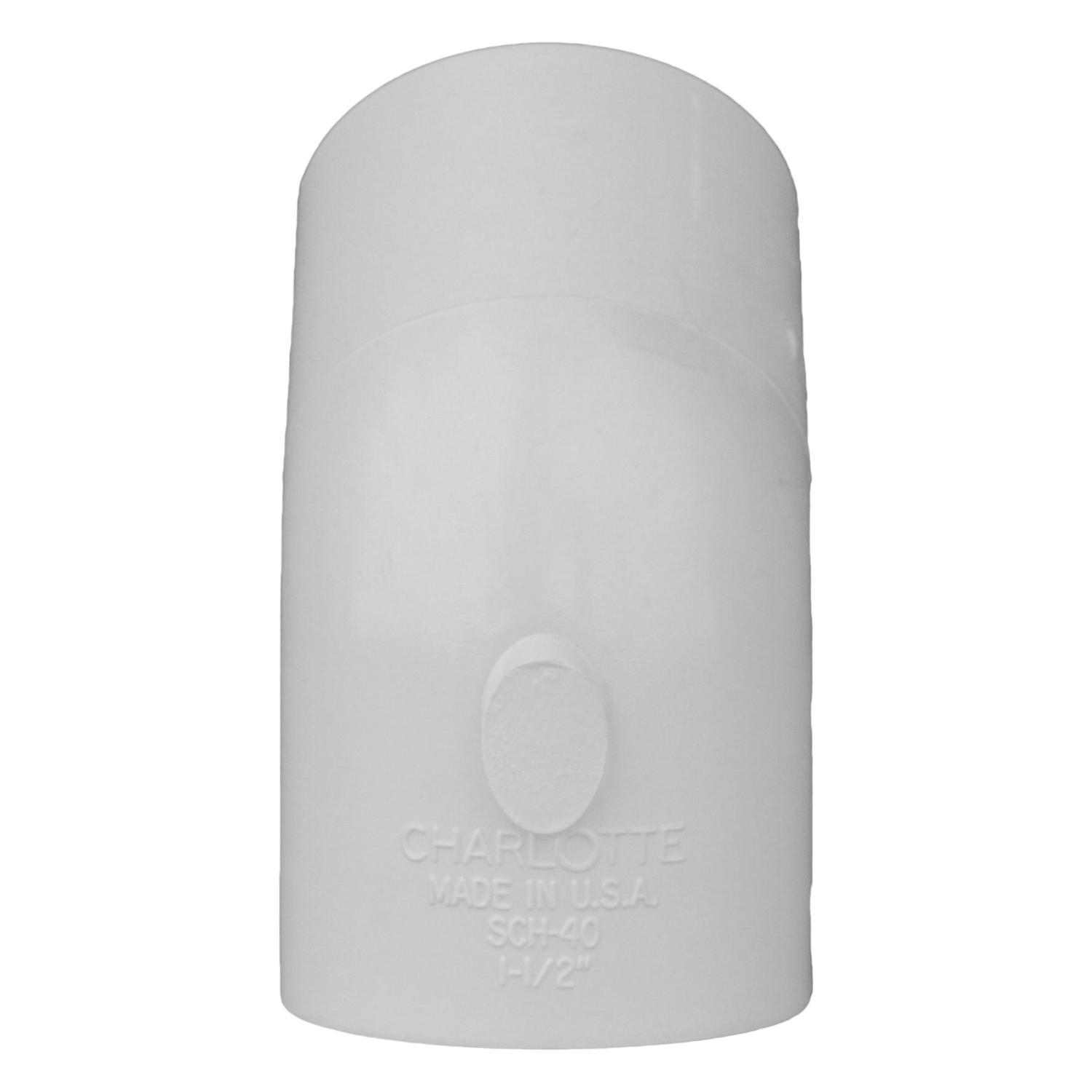 Charlotte Pipe Schedule 40 1-1/2 in. Slip X 1-1/2 in. D Slip PVC Elbow 1 pk