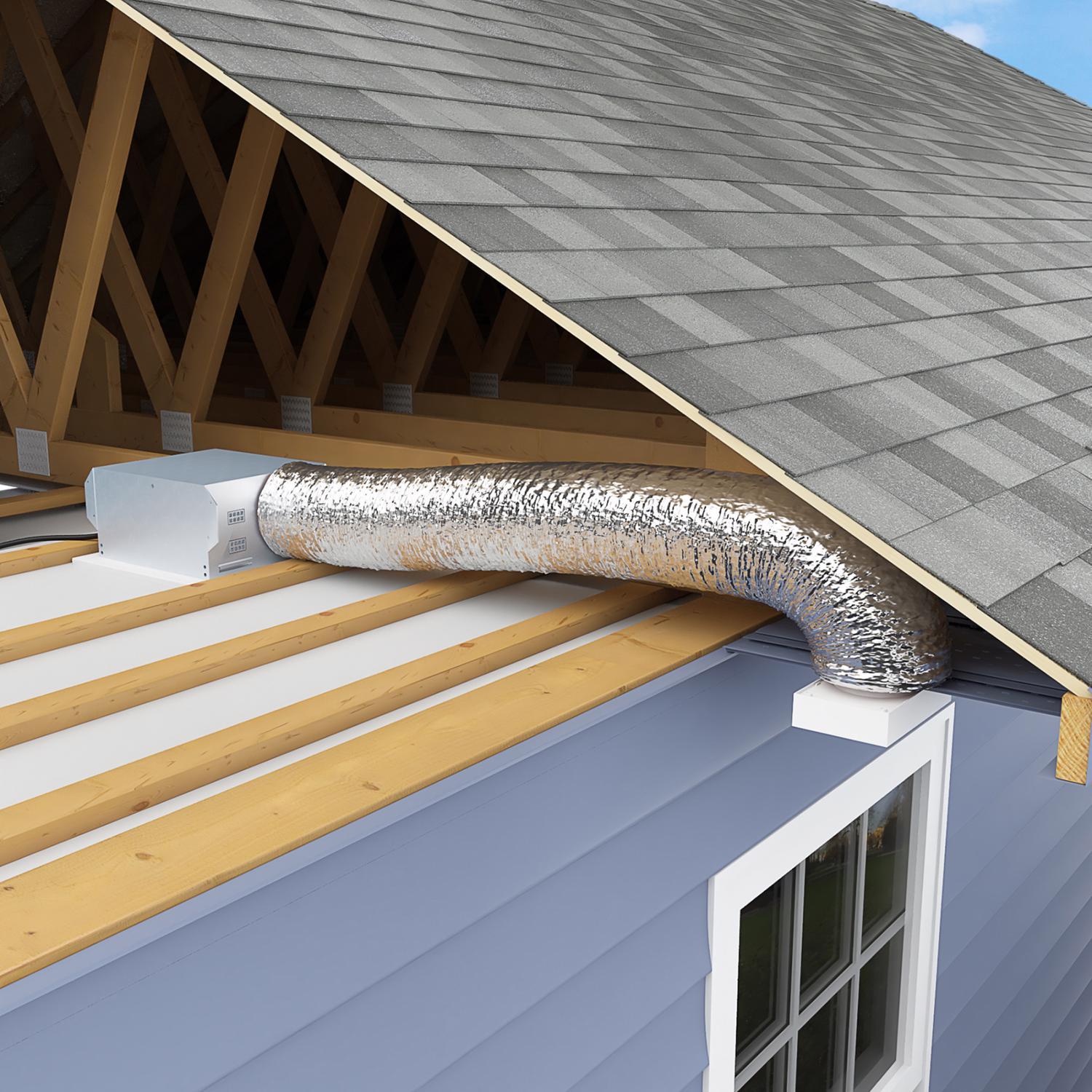 Imperial R4.2 25 ft. L X 6 in. D Silver Poly Duct