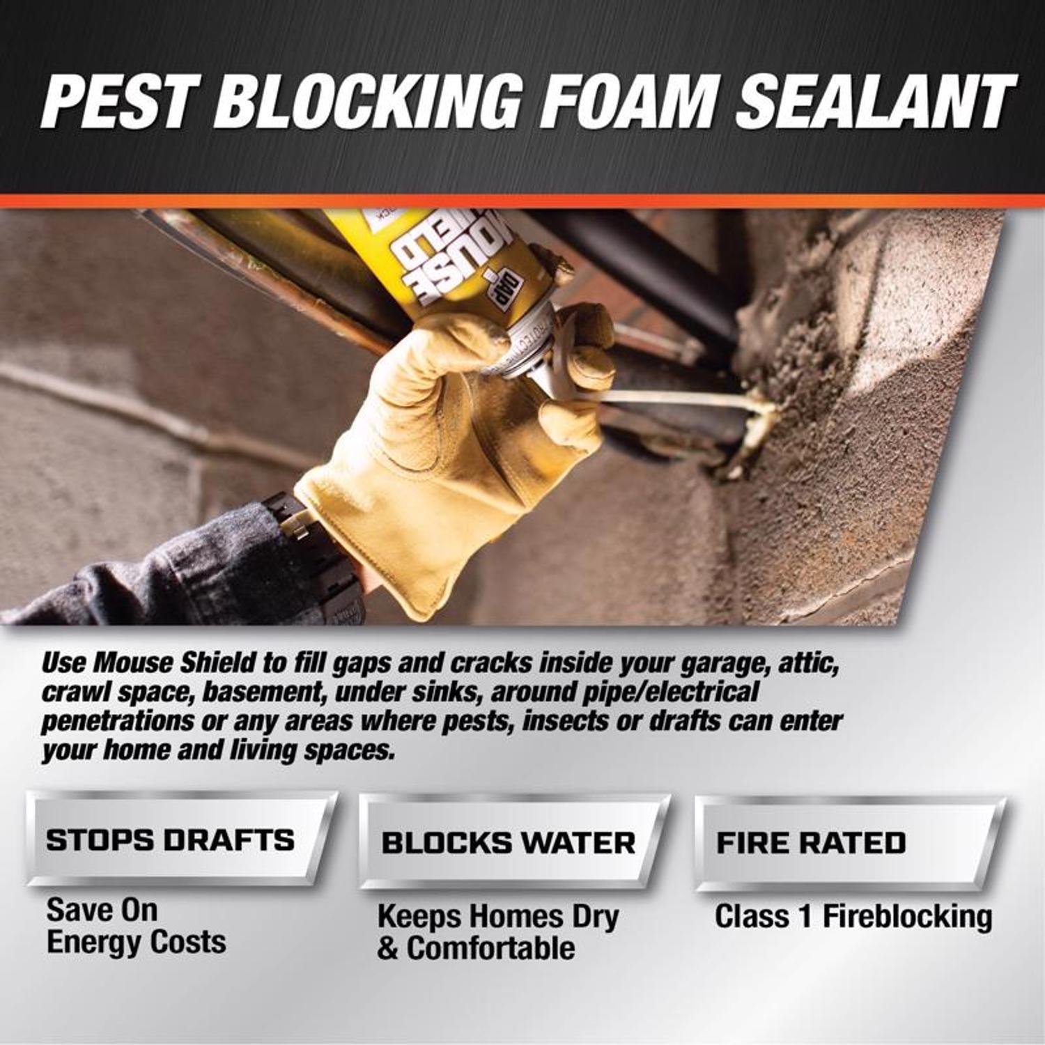 Touch 'n Foam Mouse Shield Off White Polyurethane Foam Foam Sealant 12 oz