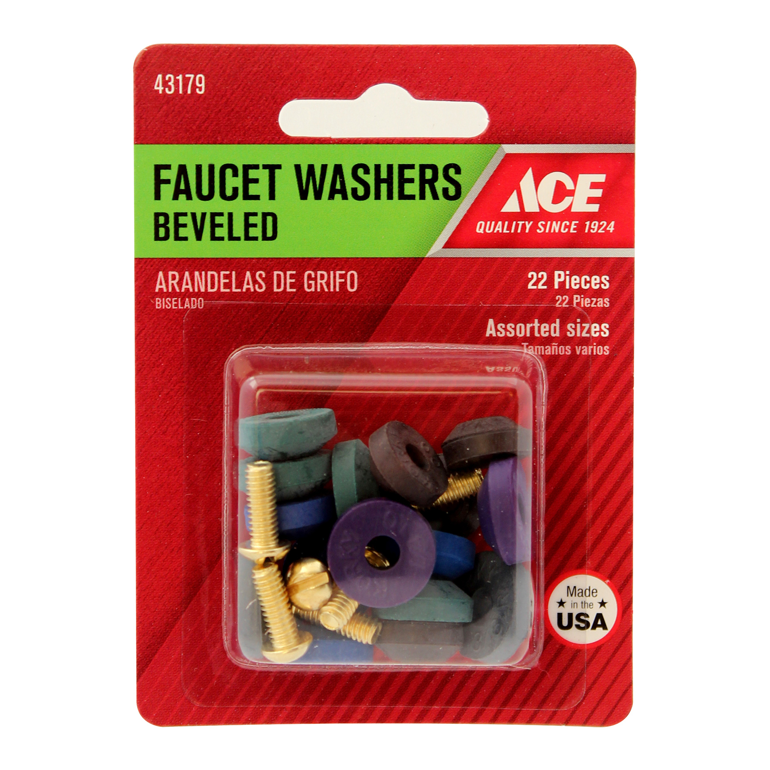 Ace 17/8 in. D Rubber Beveled Faucet Washer 22 pk Stine Home + Yard