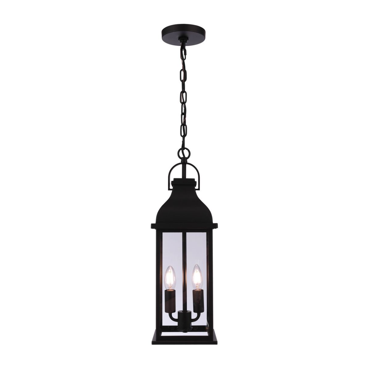 Craftmade Bent Tree 2 Light Outdoor Pendant in Midnight