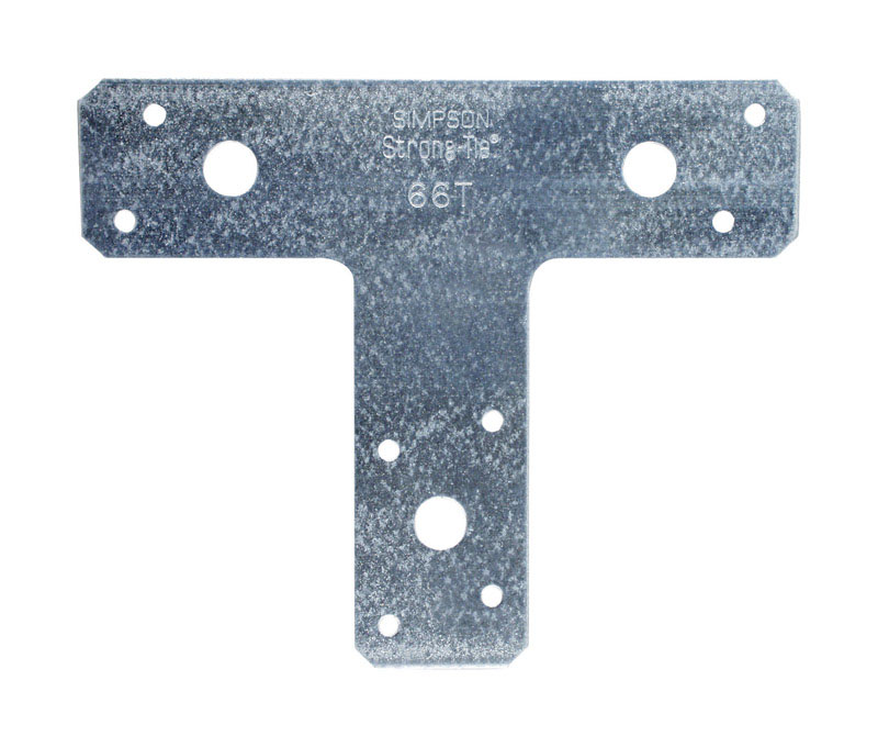 Simpson Strong-Tie Galvanized Steel T Strap 5 in. H x 1-1/2 in. W 14 Ga.