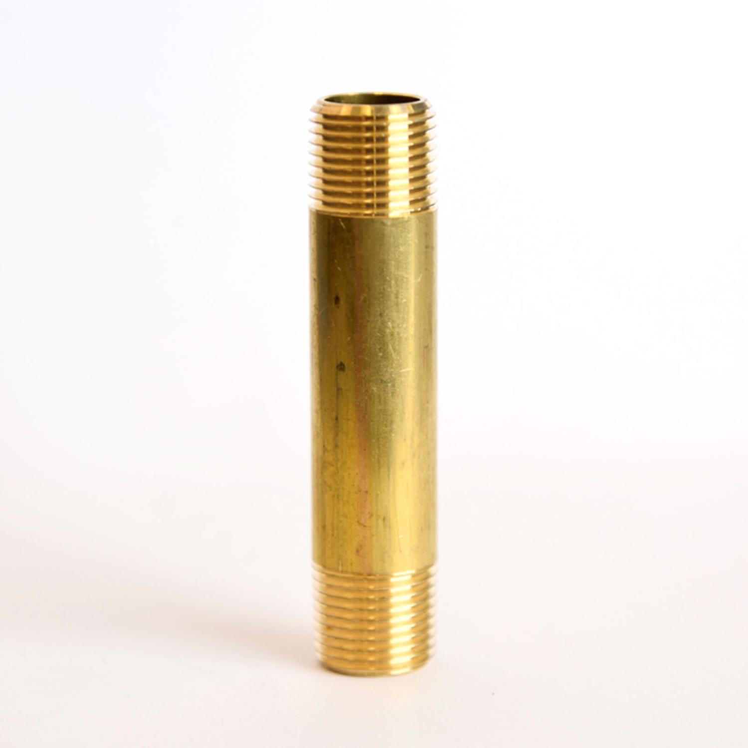 ATC 3/8 in. MPT 3/8 in. D MPT Yellow Brass Nipple 3 in. L
