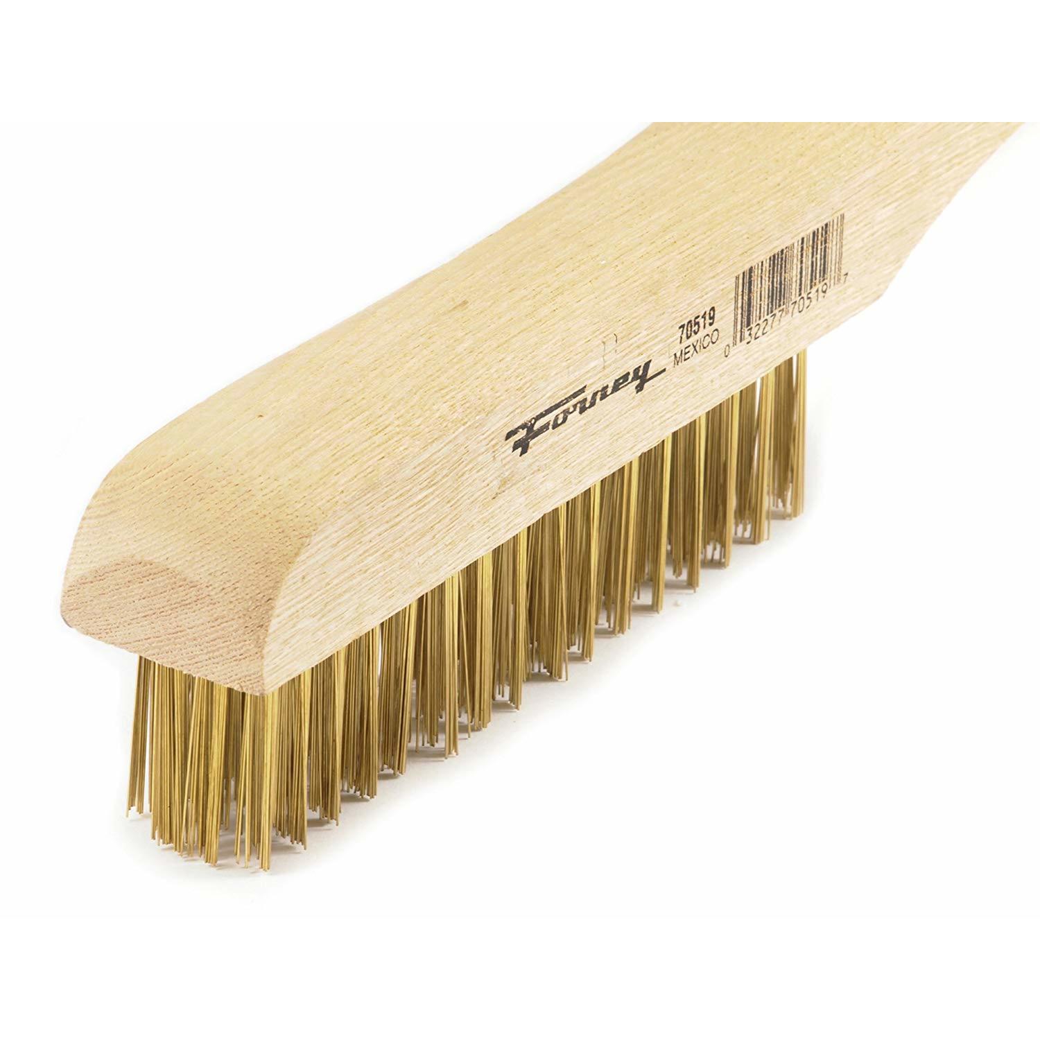 Forney 9.5 in. L X 10.25 in. W Wire Brush Wood 1 pc