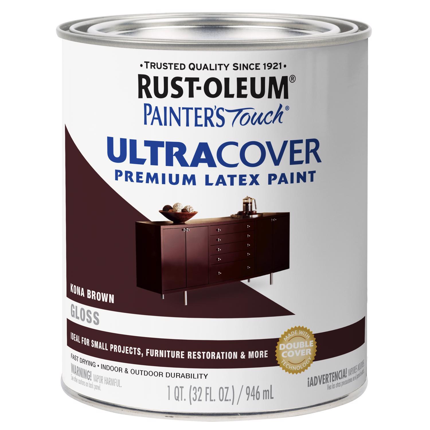RustOleum Painters Touch Gloss Kona Brown Ultra Cover Paint Exterior