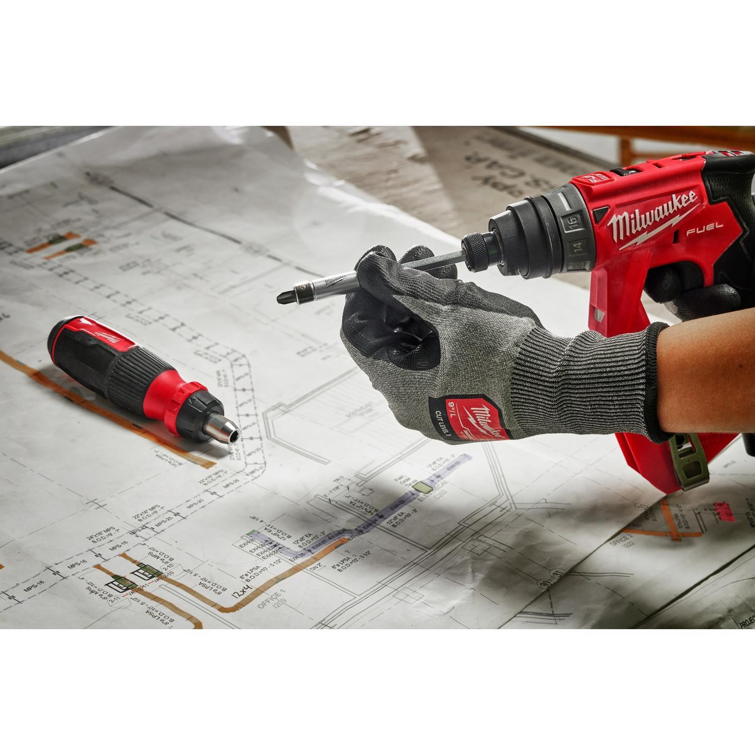 Milwaukee Hex Shank 27-in-1 Ratcheting Multi-Bit Screwdriver 10.12 in. 1 pc