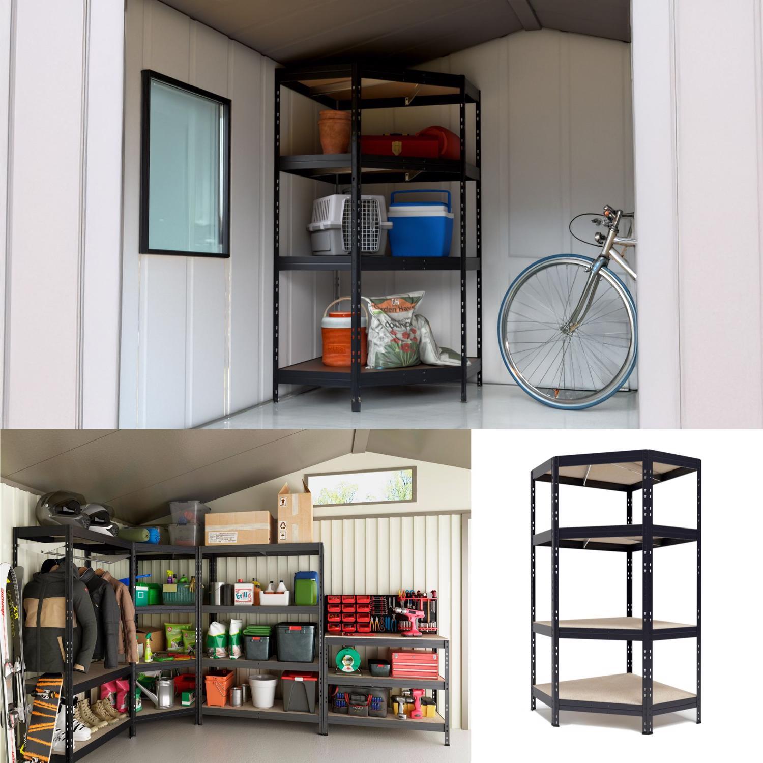 Ar Shelving Garage Corner 71 in. H X 35 in. W X 18 in. D Metal Shelving Unit