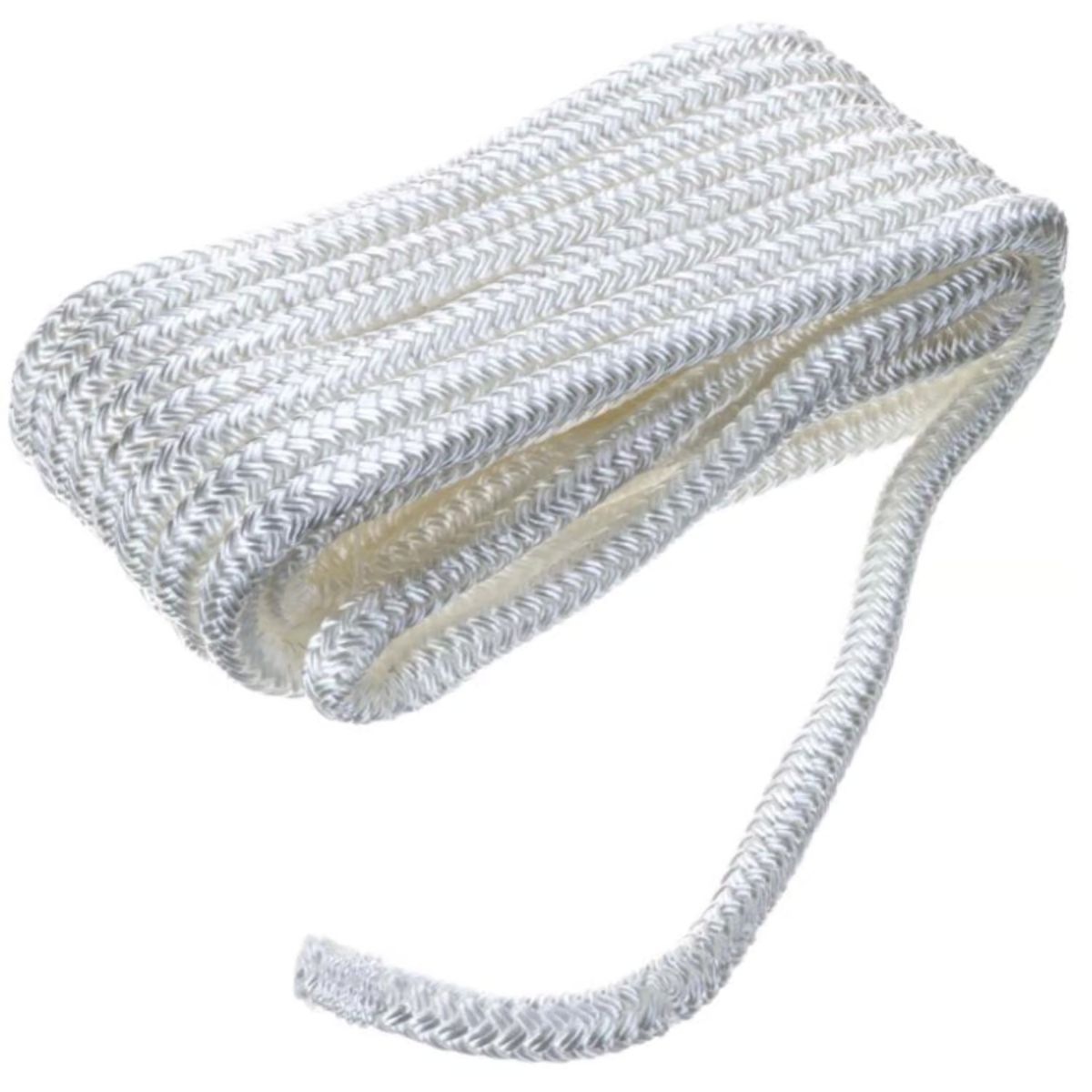 Seachoice Double Braid White Nylon Dock Lines 240 in. x 1/2 in.