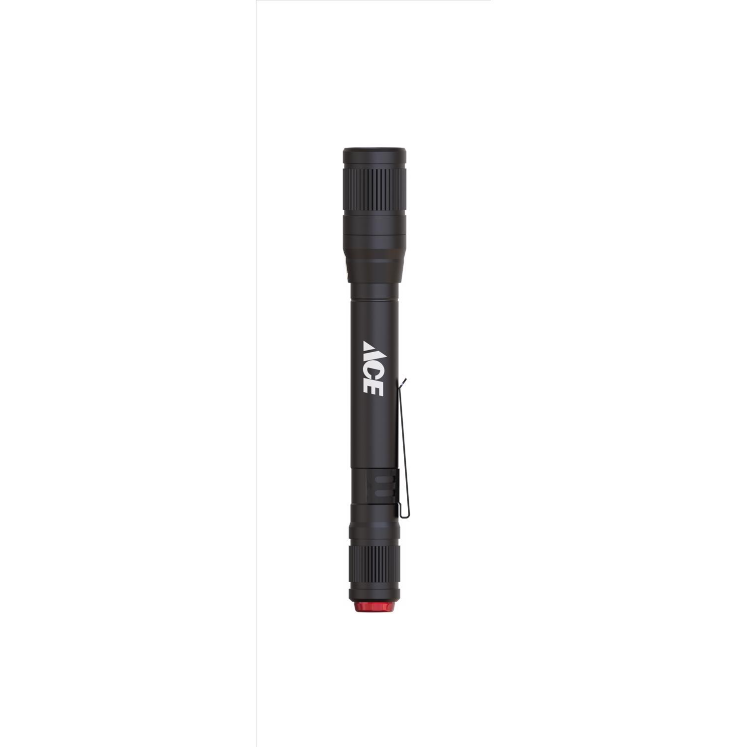 Ace Black LED Flashlight AAA Battery