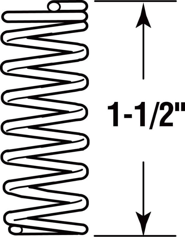 Prime-Line 1-1/2 in. L X 1/2 in. D Compression Spring 2 pk