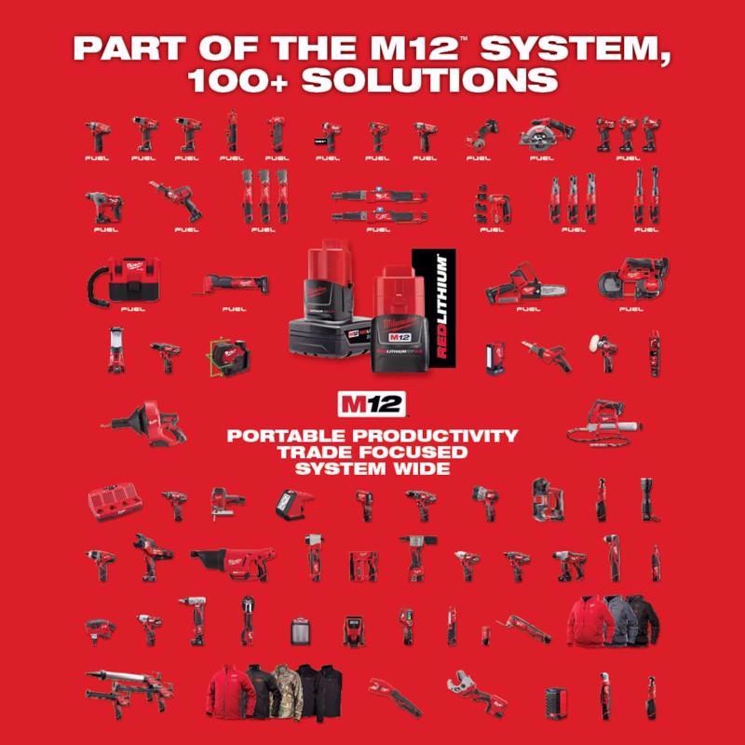 Milwaukee M12 3/8 in. Brushed Cordless Ratchet Tool Only