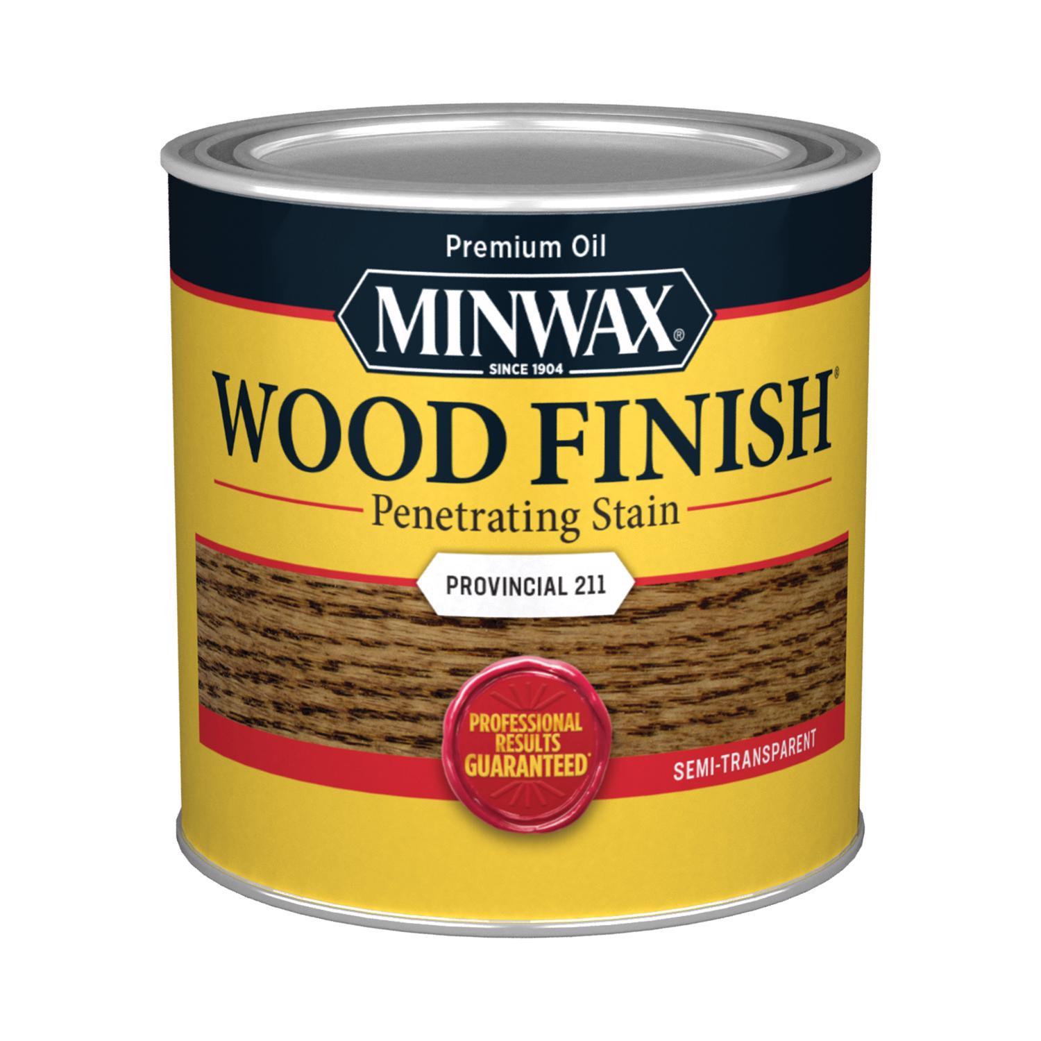 Minwax Wood Finish Semi-Transparent Provincial Oil-Based Penetrating Wood Stain 1/2 pt