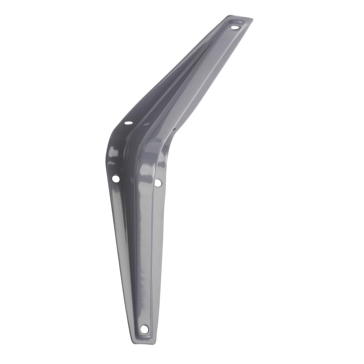 Hampton Gray Steel Shelf Bracket 18 Ga. 6 in. L 100 lb