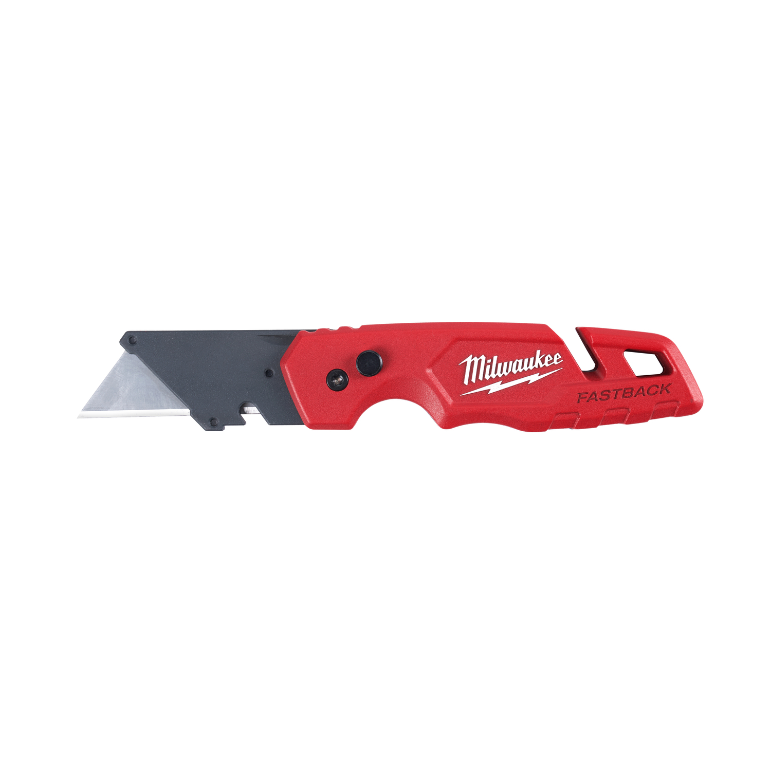 Milwaukee Fastback 6-3/4 in. Press and Flip Folding Utility Knife Red 1 pc