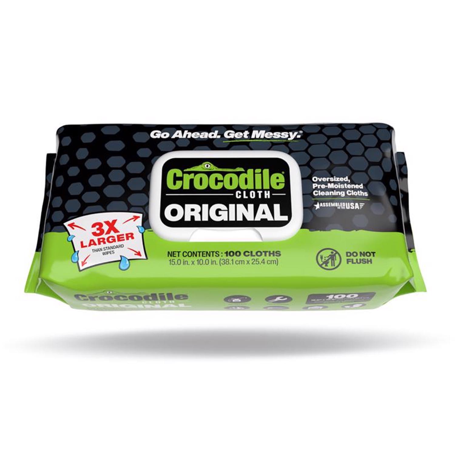 Crocodile Cloth Original Fiber Blend Cleaning Wipes 15 in. W X 10 in. L 100 pk