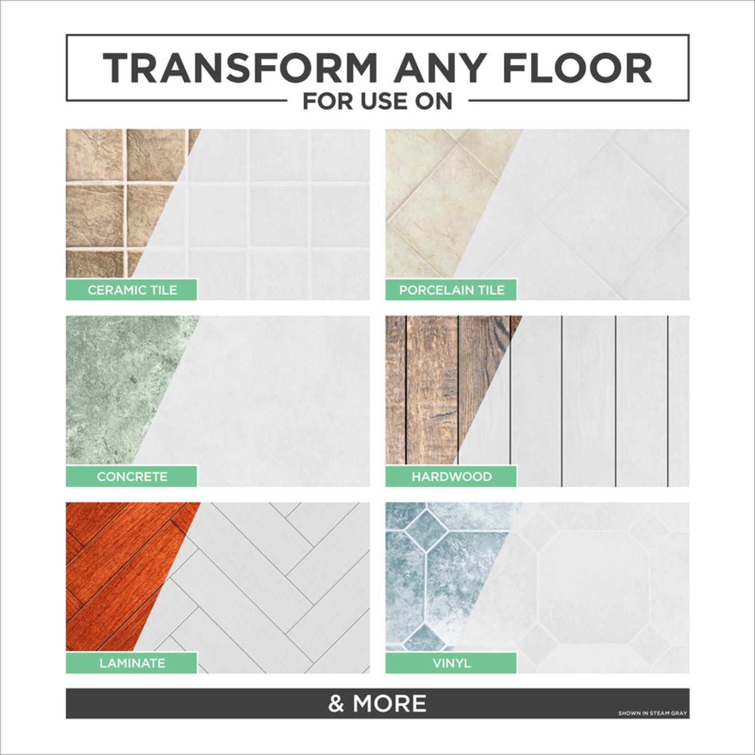 Rust-Oleum Home Clear Coat Matte Floor Coating Step2 1 gal