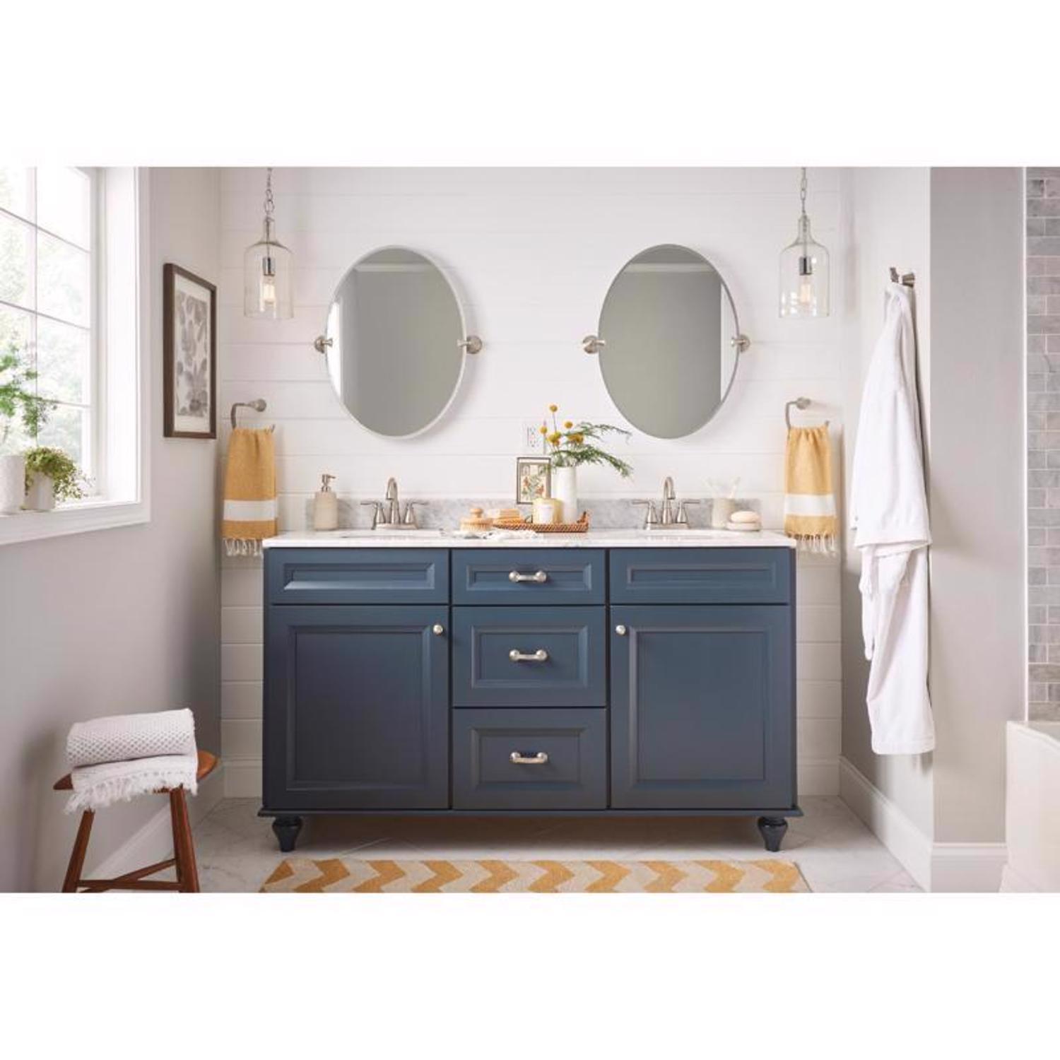 Moen Hilliard Brushed Nickel Bathroom Faucet 4 in.