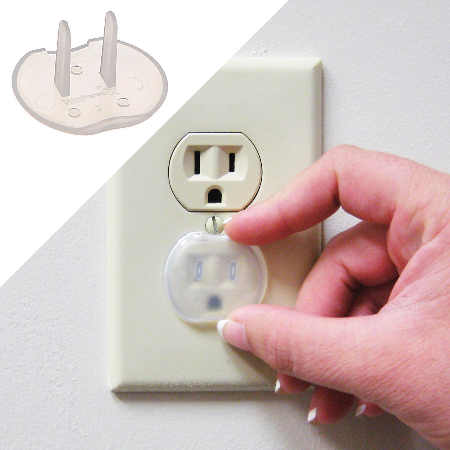 Dreambaby Clear Plastic Outlet Safety Plugs 24 pk