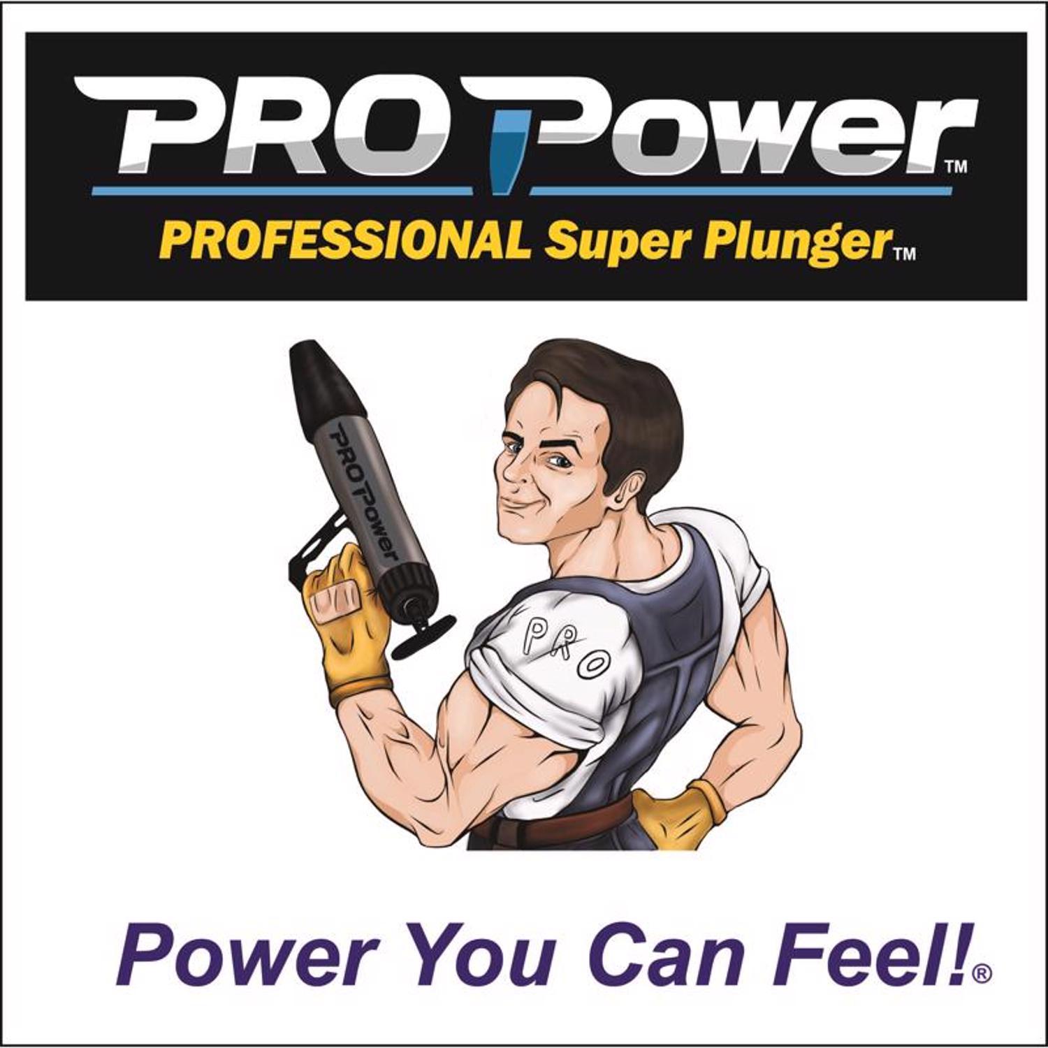 PRO Power Super Plunger Toilet Plunger 18 in. L X 3 in. D