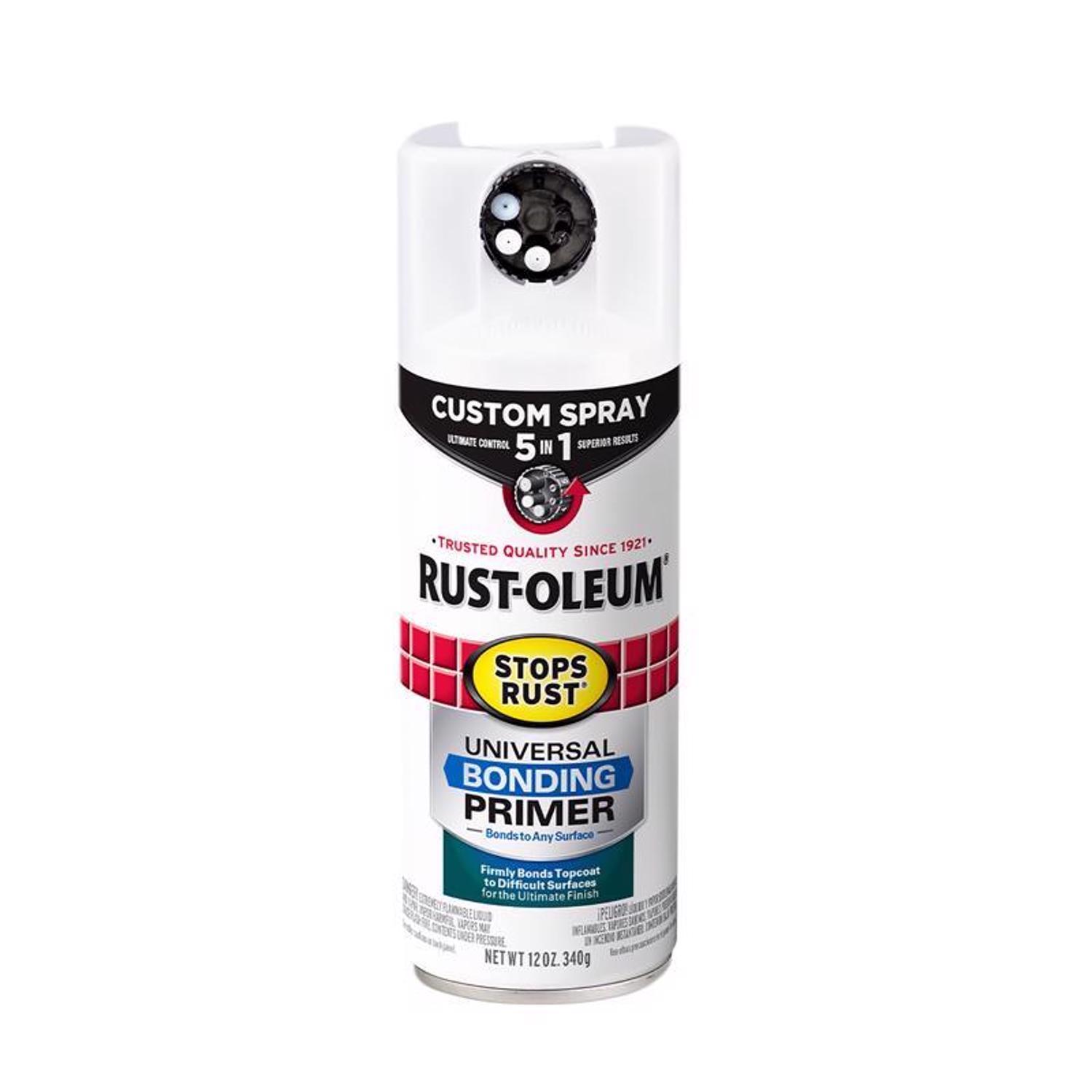 Rust-Oleum Stops Rust Custom 5-in-1 Flat White Universal Bonding Primer 12 oz.