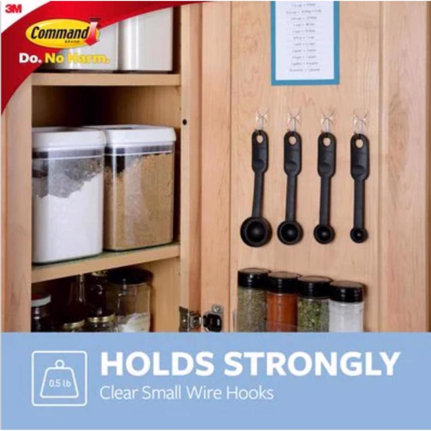 3M Command Small Plastic Wire Hooks 1.625 in. L 9 pk