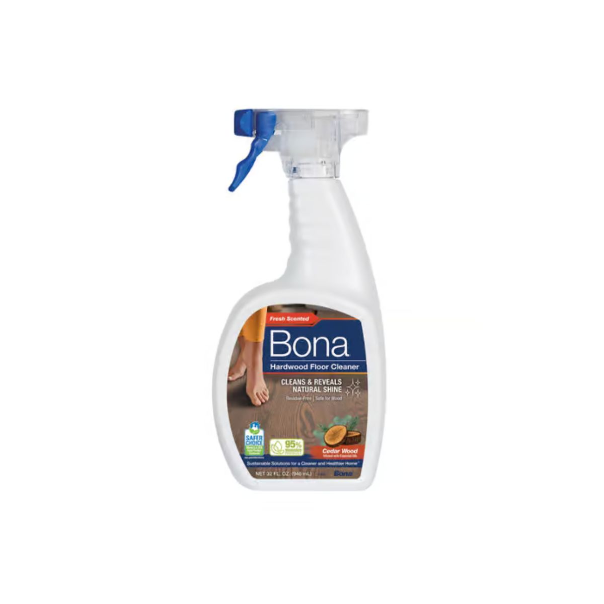 Bona Cedarwood Scent Hardwood Floor Cleaner Liquid 32 oz.