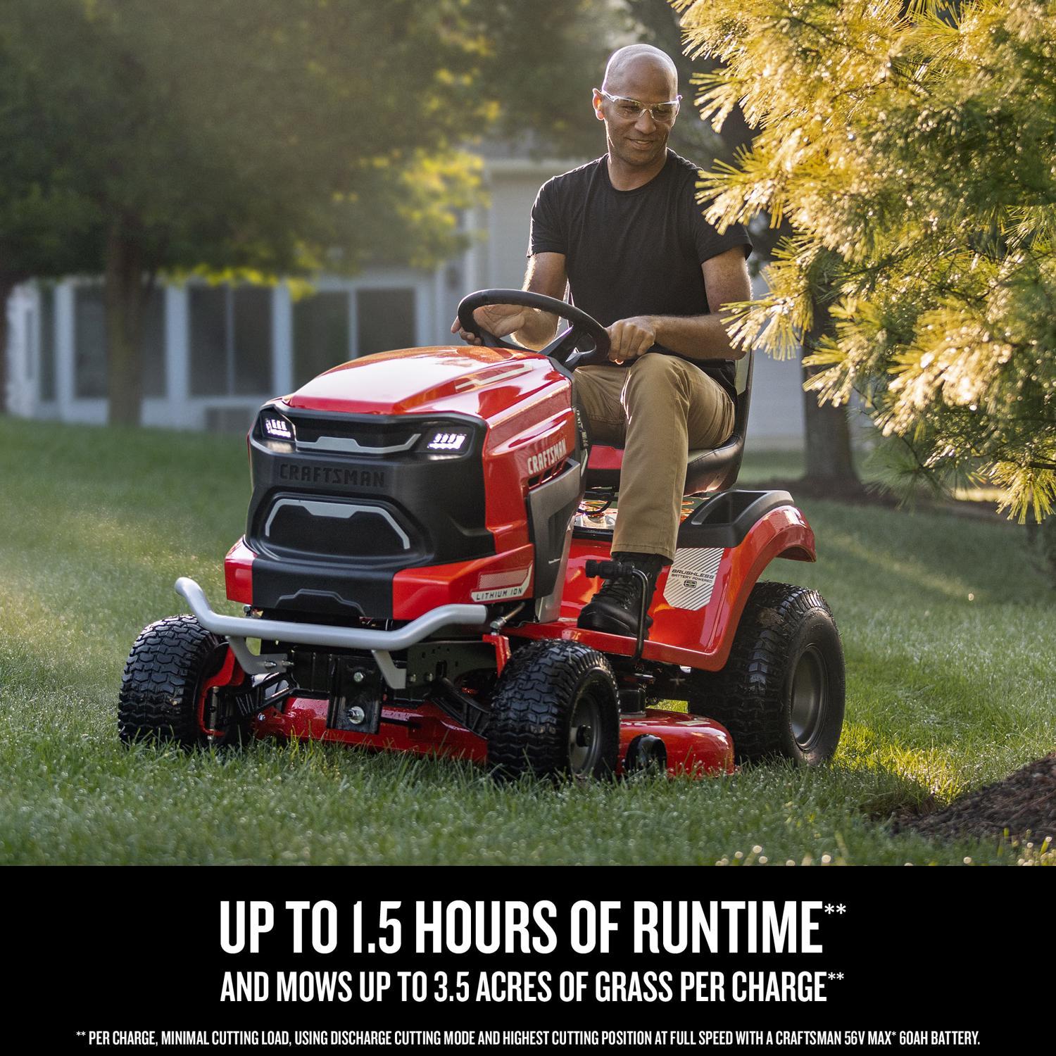 Craftsman CMCRM233303 42 in. Electric 56 V Battery Riding Mower Kit (Battery & Charger)