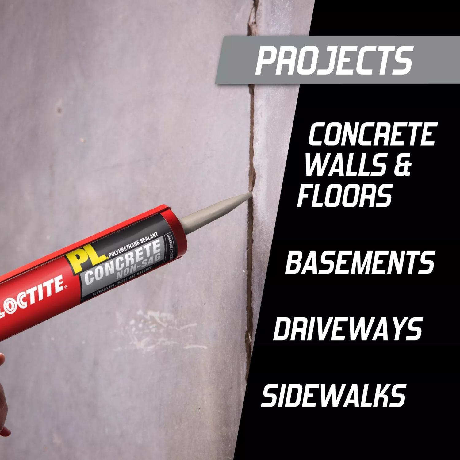 Loctite PL Limestone Polyurethane Concrete and Masonry Filler and Sealant 10 oz