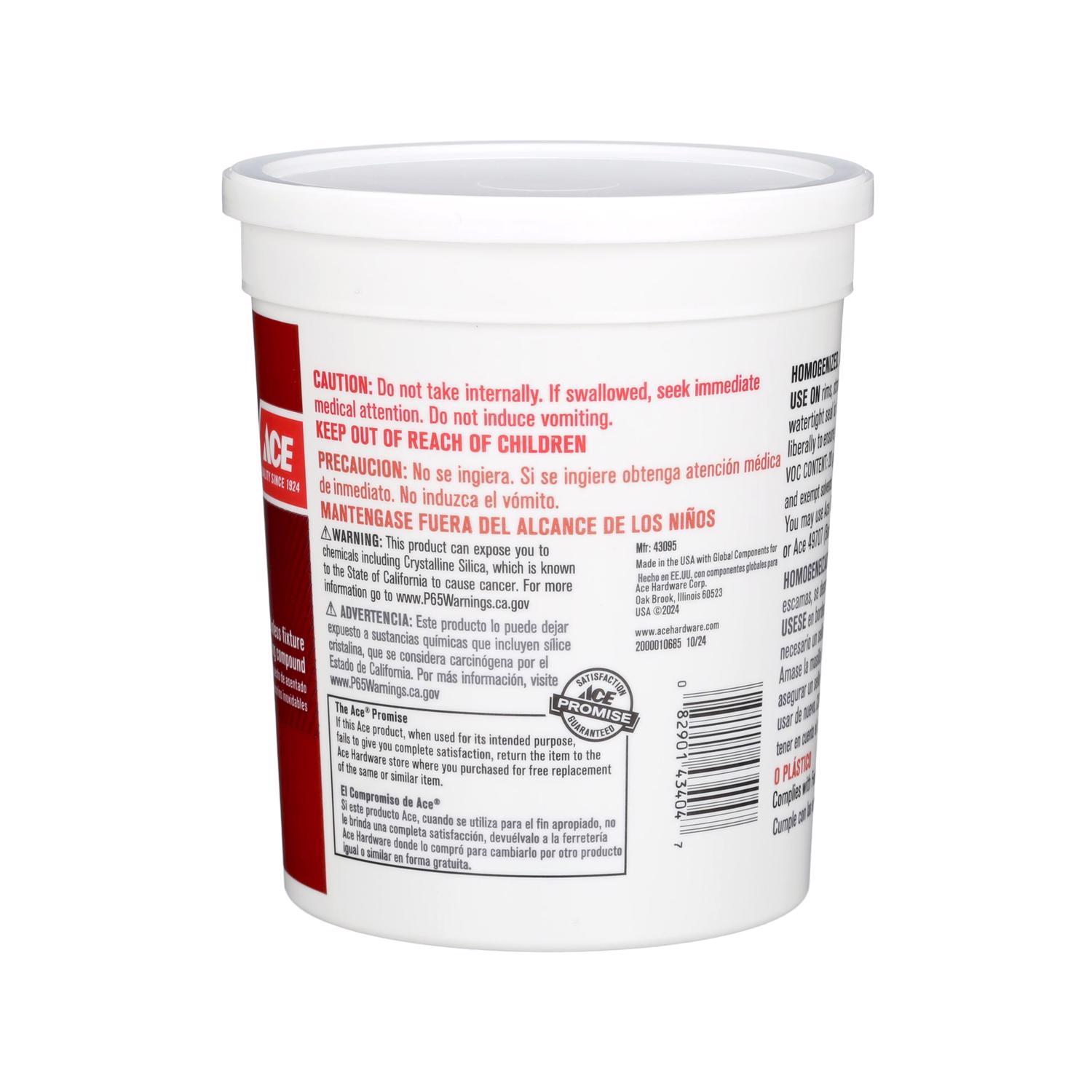 Ace Gray Plumbers Putty 3 lb