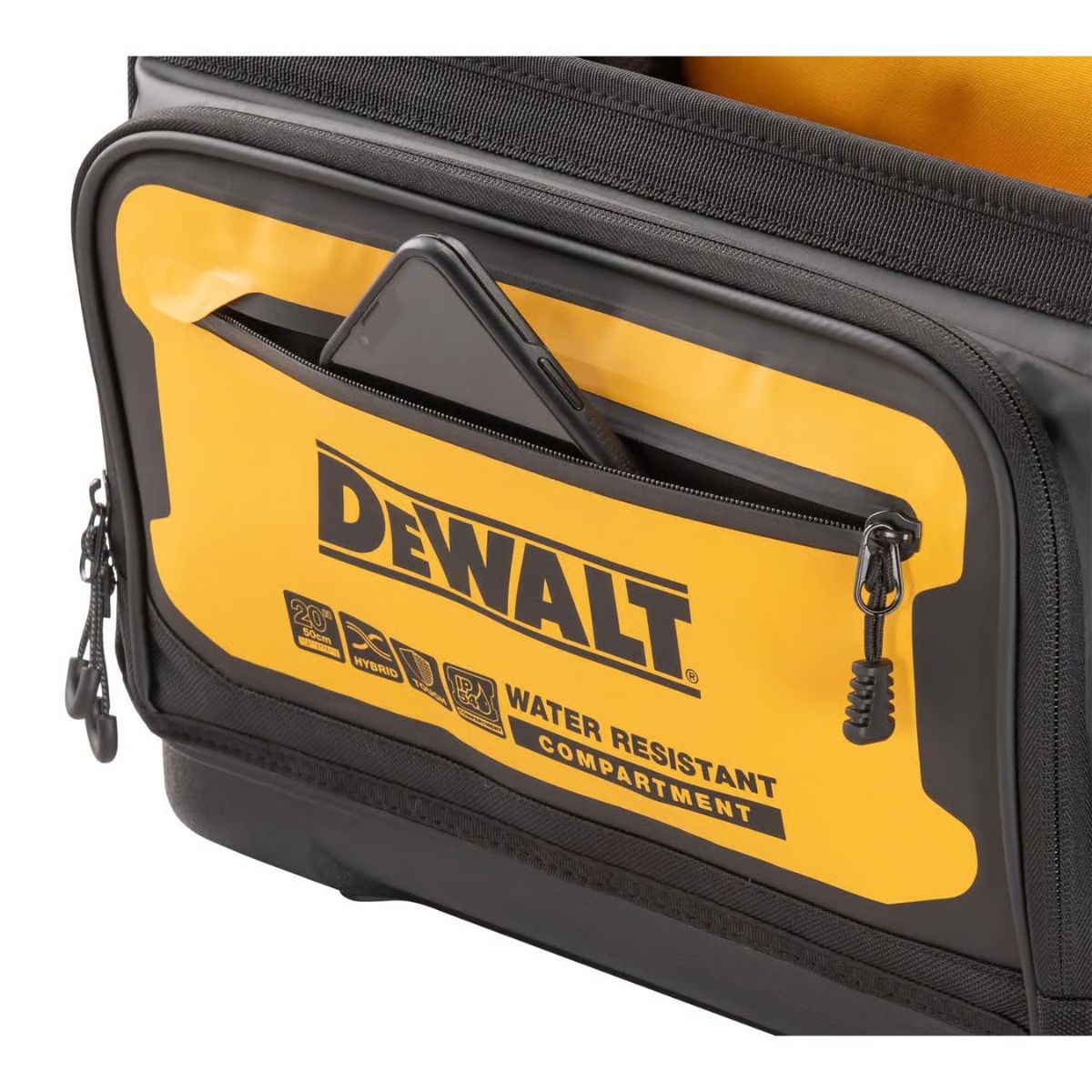 DEWALT Ballistic Nylon Open Top Tool Tote Tool Tote 36 pocket Black/Yellow 1 Piece