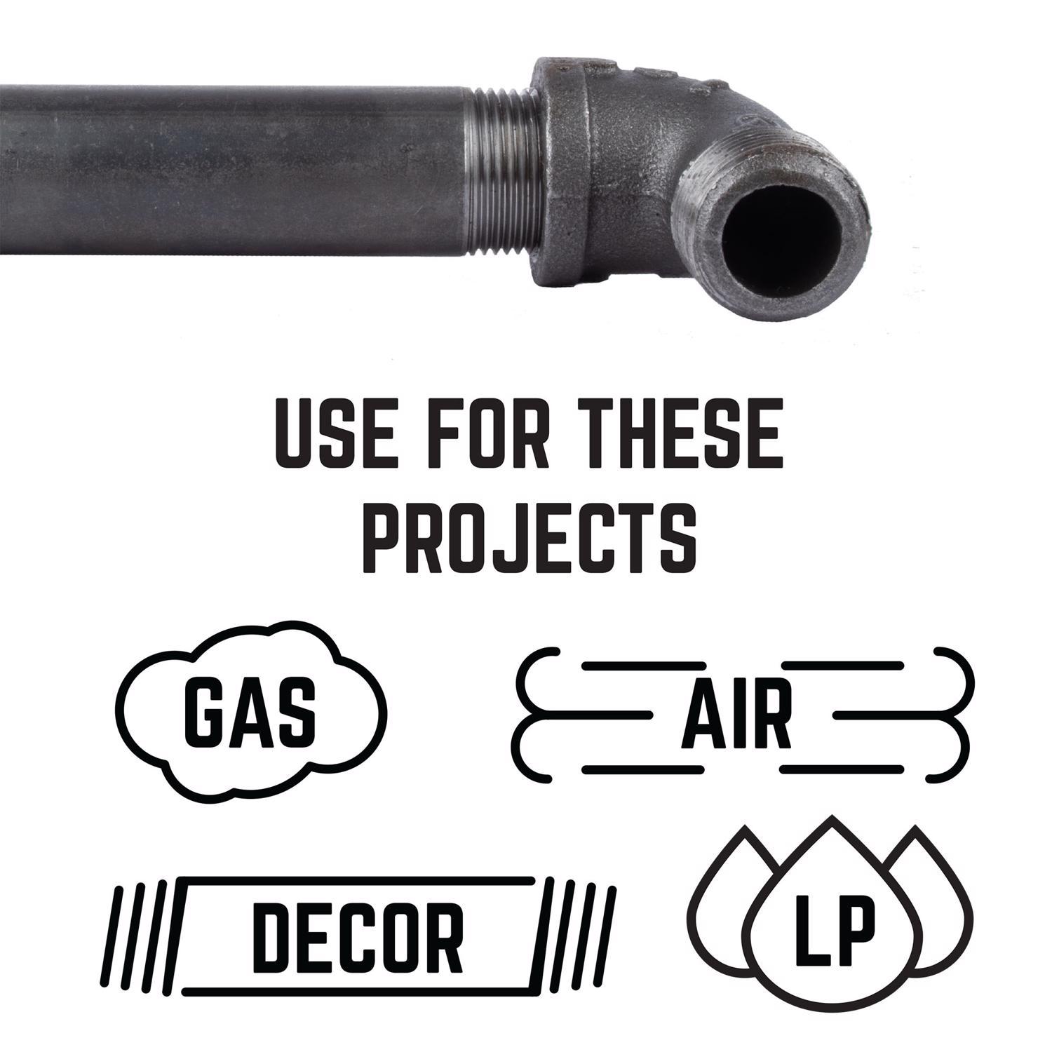 STZ Industries 1 in. FIP each X 1 in. D MIP Black Malleable Iron 90 Degree Street Elbow