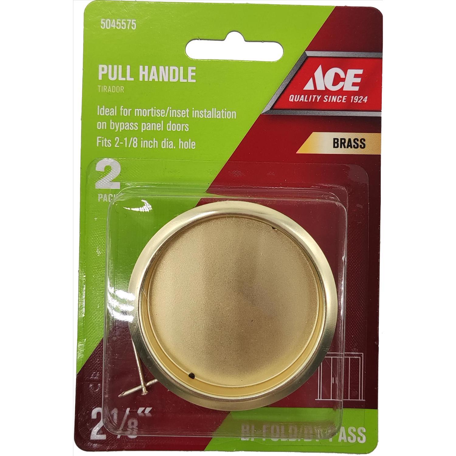 Ace Brass-Plated Gold Steel Door Finger Pull